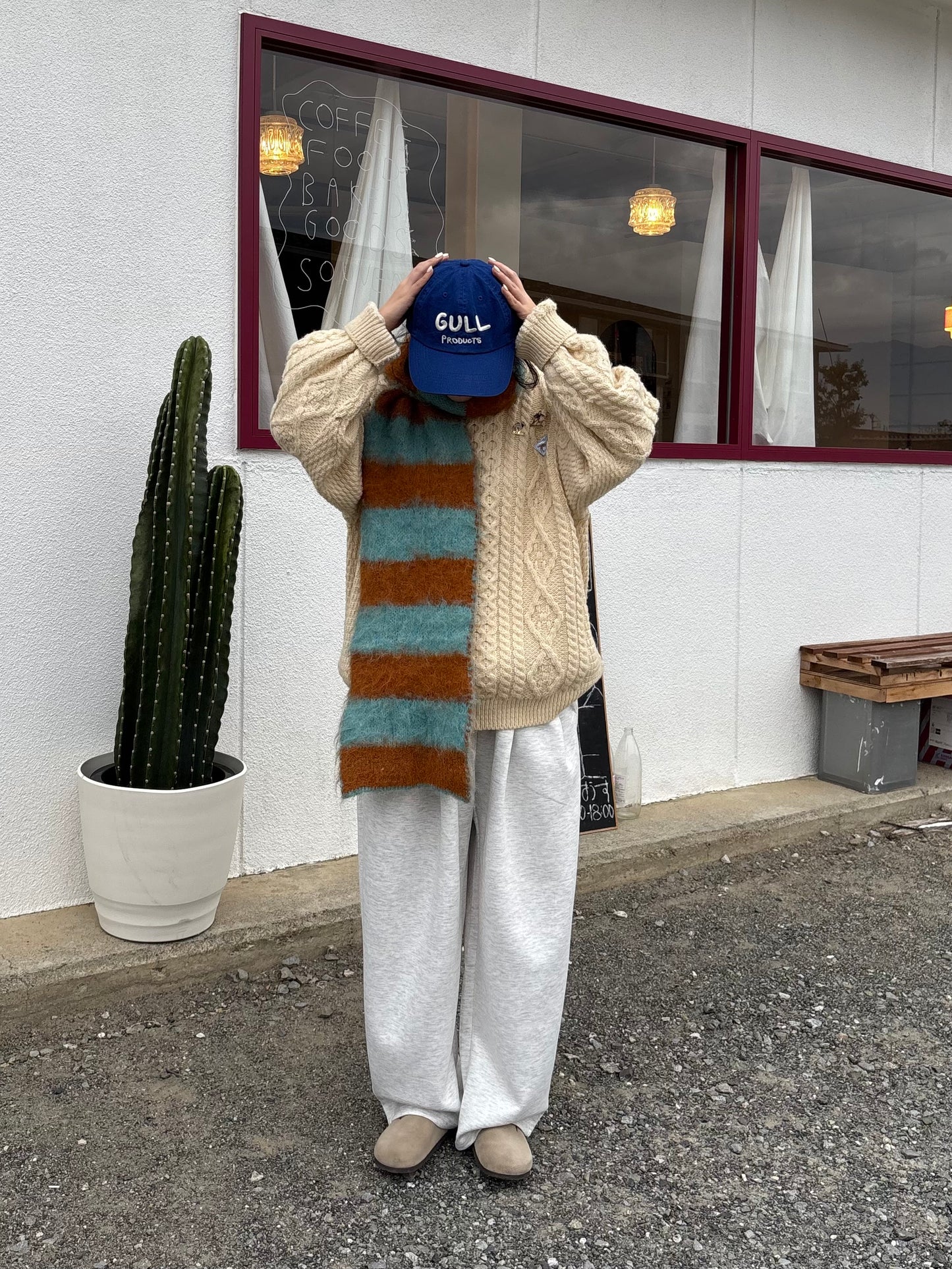 ボーダーマフラー DPB84099