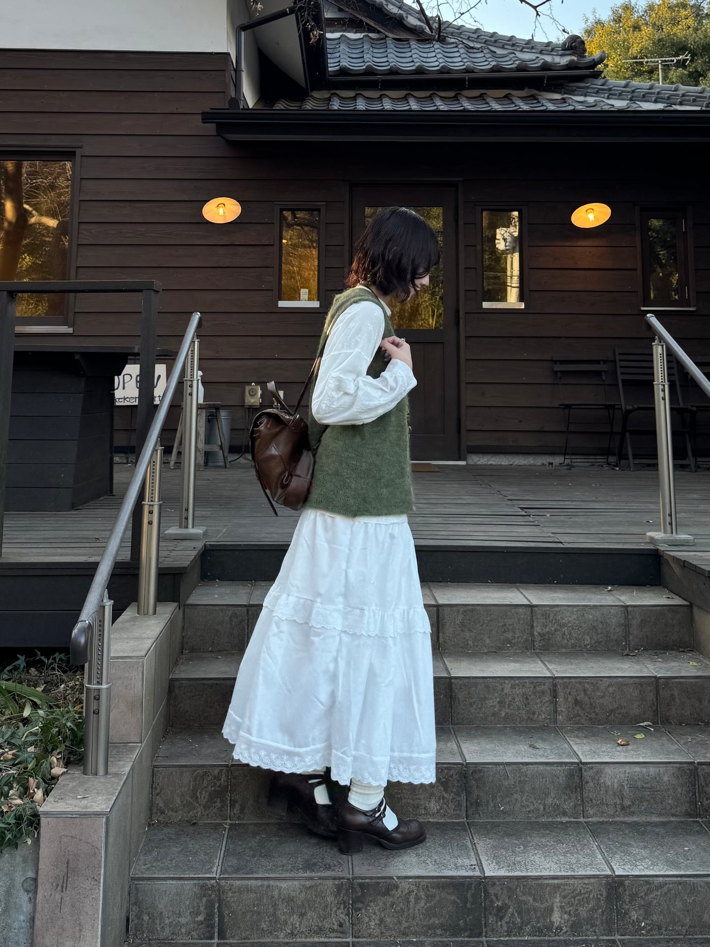 メランジボタンニットベスト DPC03033