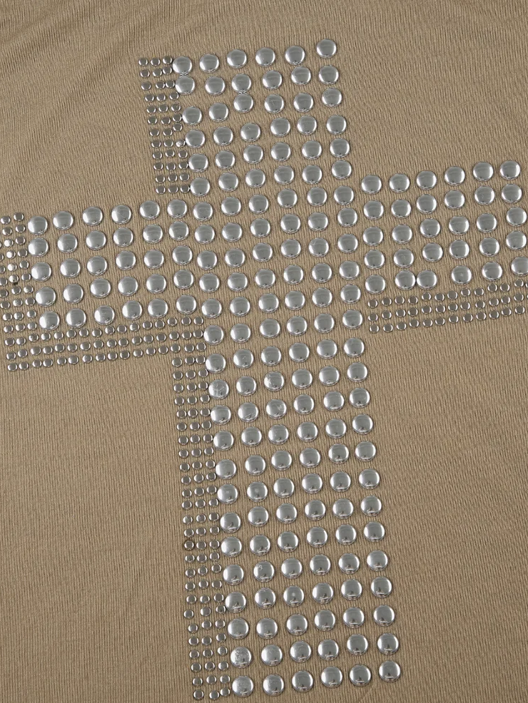 スタッズワイドネックTシャツ DPB71749