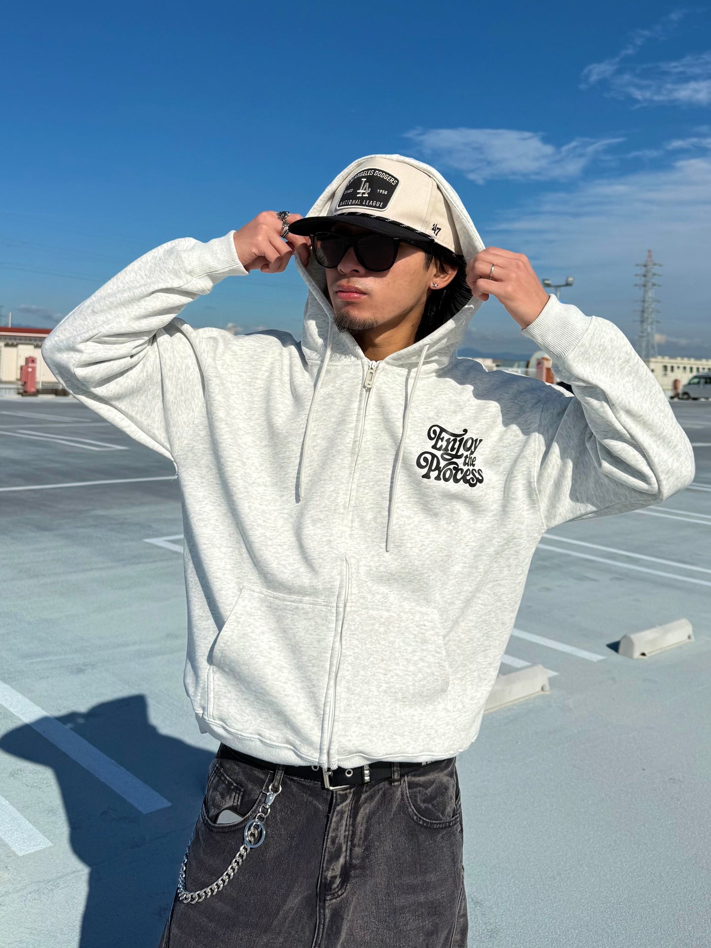 ユニセックスロゴジップパーカー DPB73565