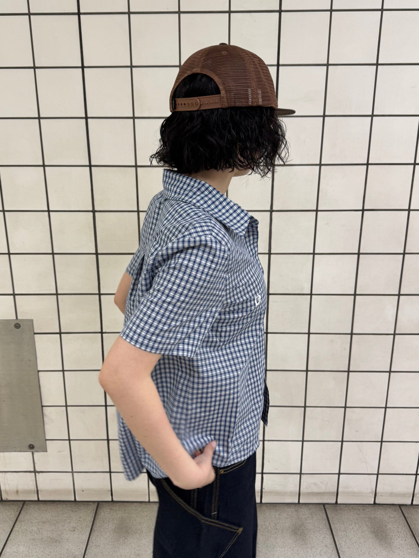 ネイビーチェックシャツ DPB85213