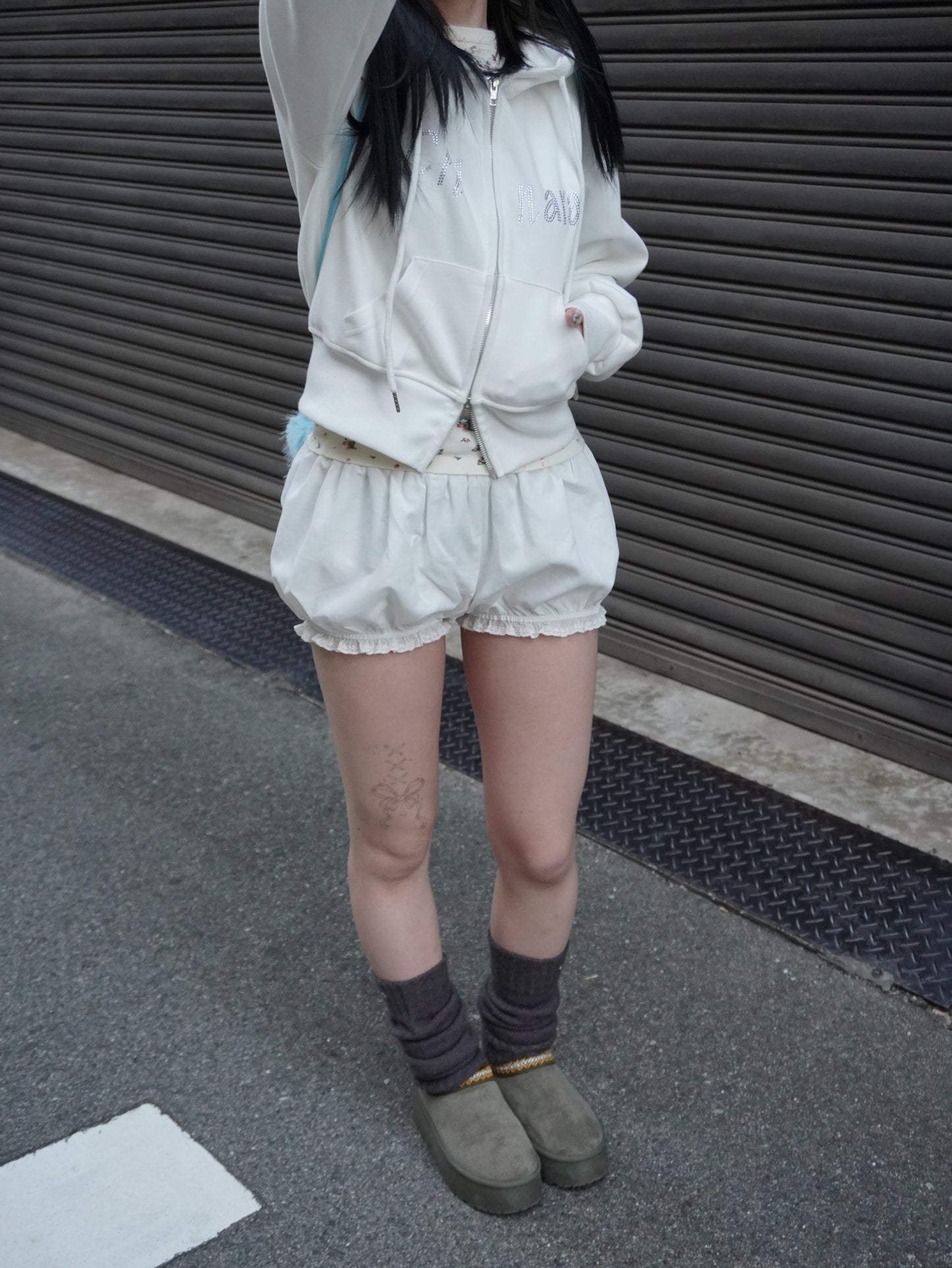 ストーンロゴダブルジップパーカー DPB85325