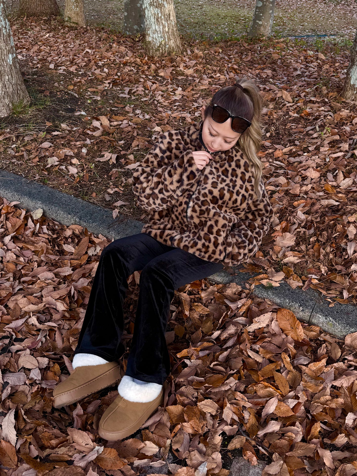 リバーシブルレオパードジャケット DPB73508