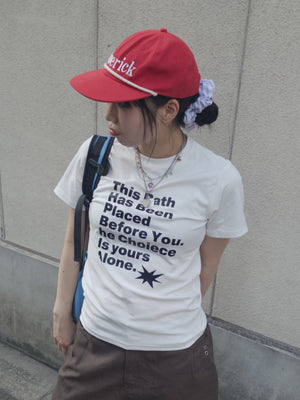 レタリングプリントTシャツ DPB89022