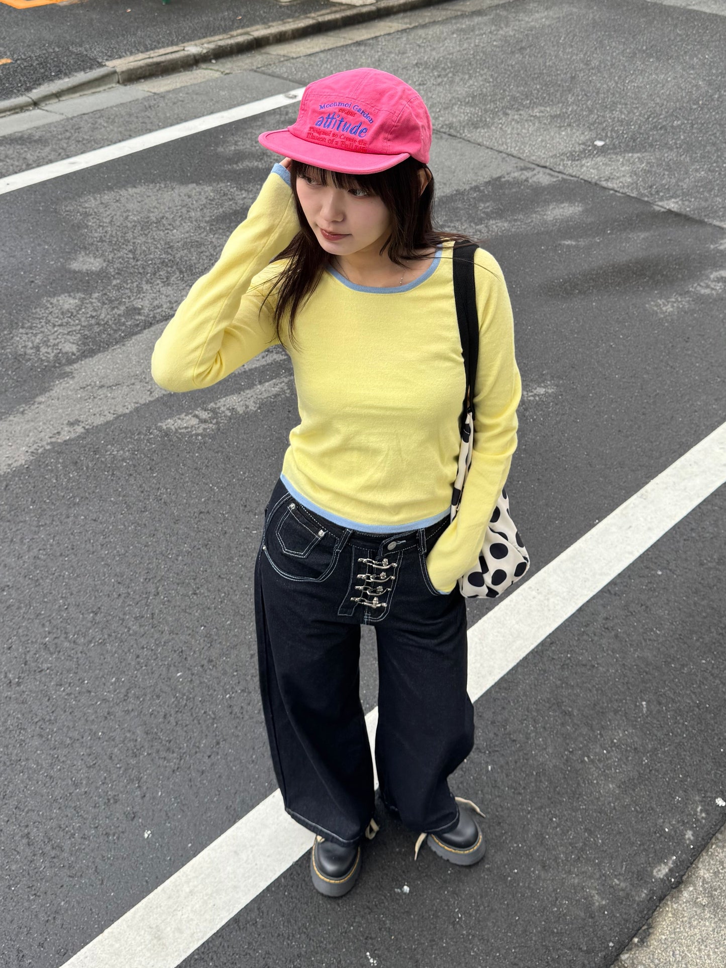 フロントデザインデニムパンツ DPB91098