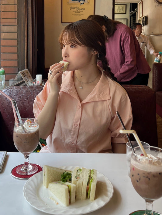 パフスリーブボタンシャツ DPB78157