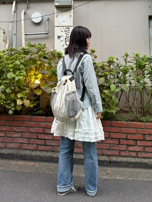 ホワイトメッシュバッグパック DPA43683