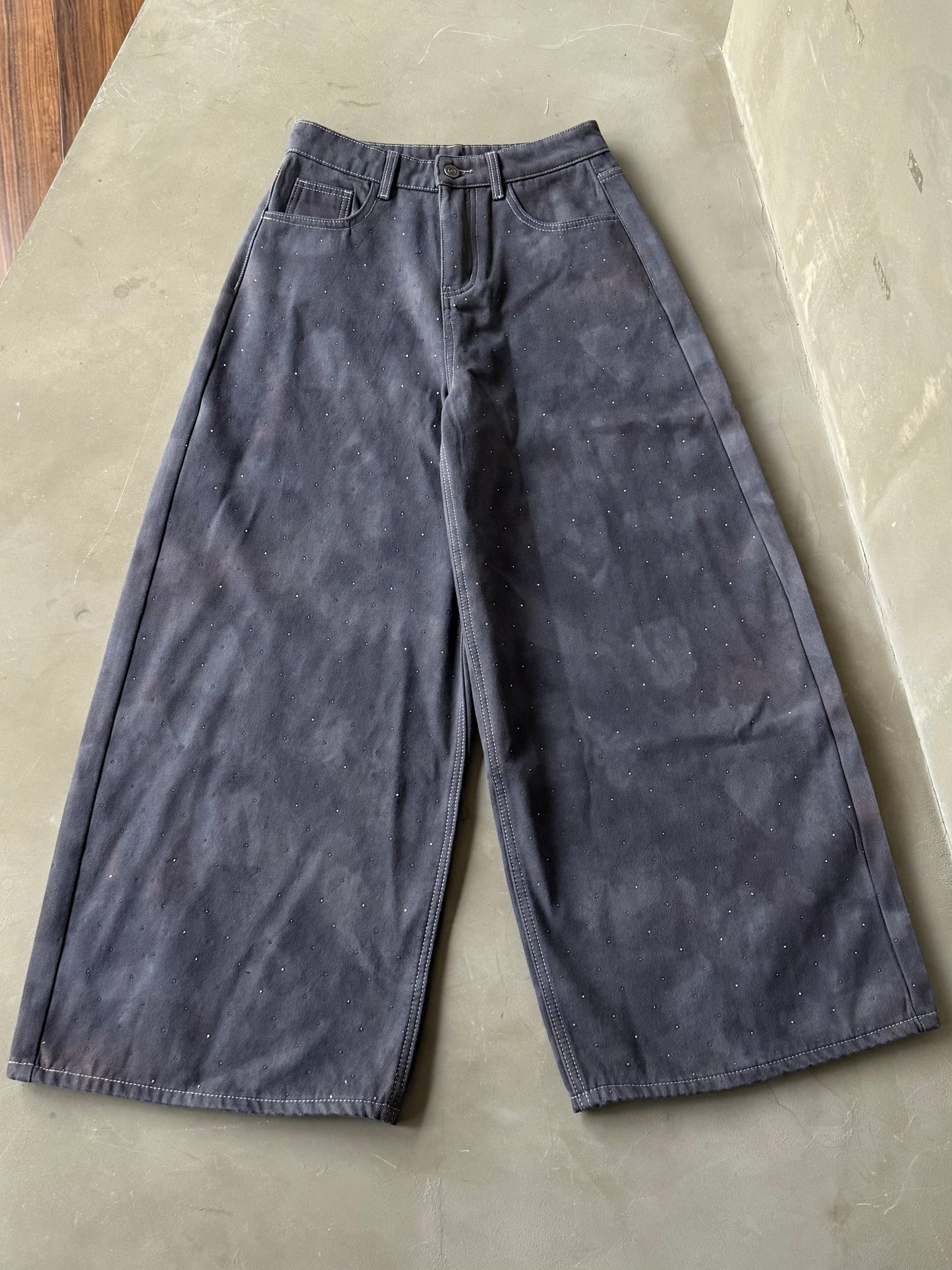 ワイドラメデニムパンツ DPB86173