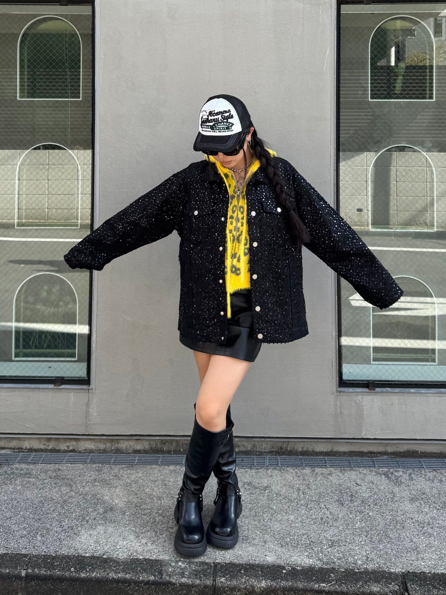 レオパードジップニット DPB86143