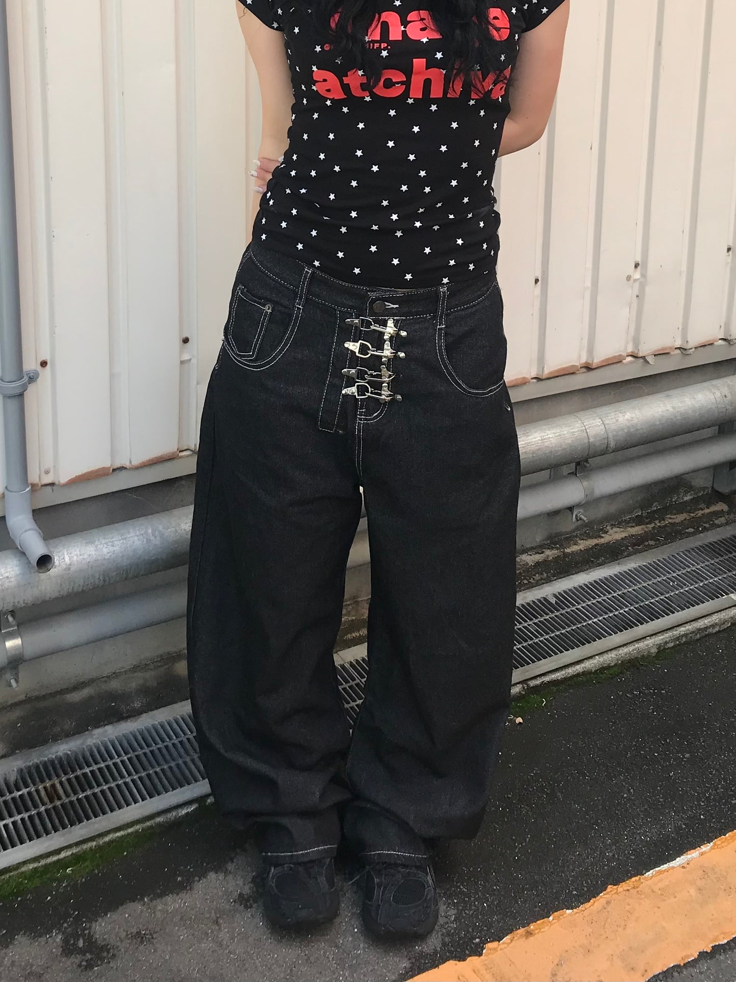 フロントデザインバギーパンツ DPB89251