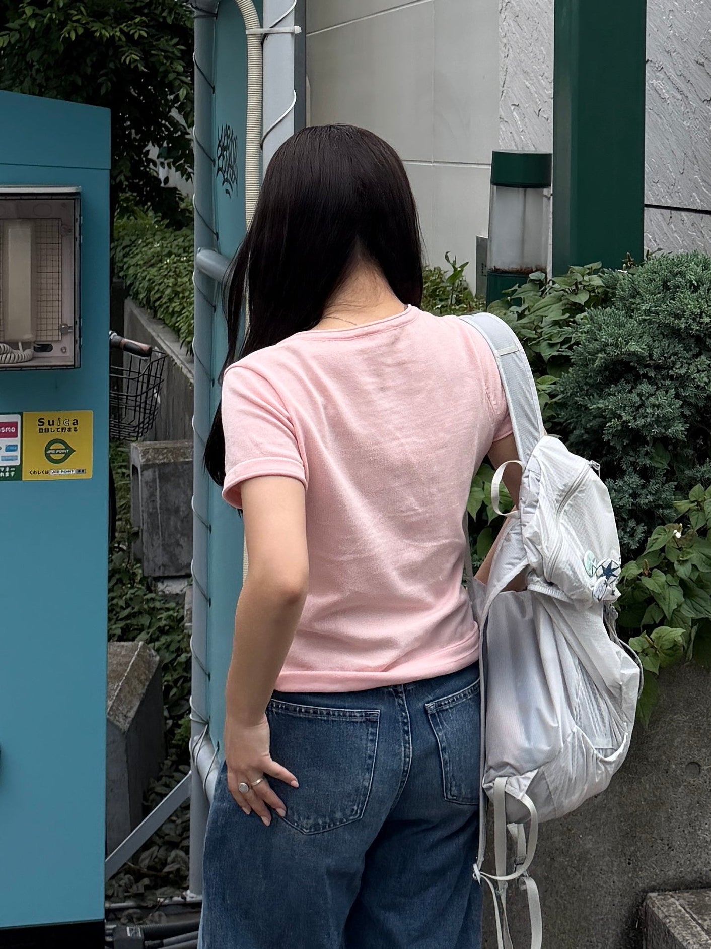 リブヘンリーネックTシャツ DPB78295