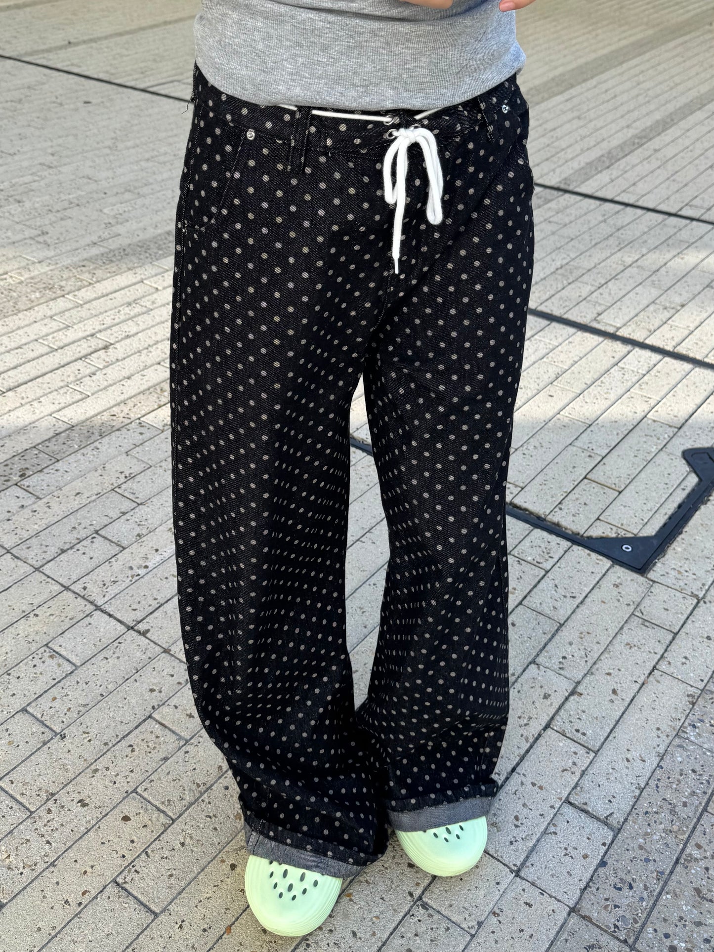 ドットワイドデニムパンツ DPB85316