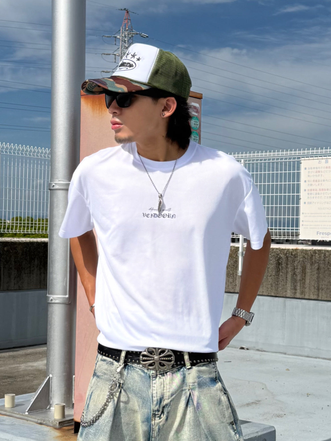 バーブワイヤーデザインTシャツ DPB90194