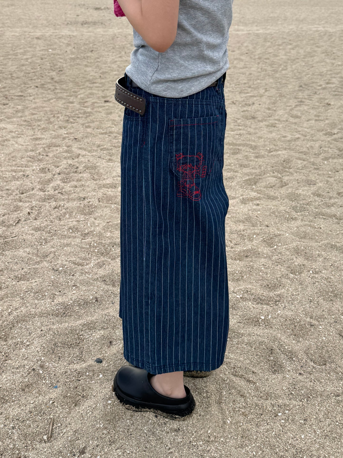 ストライプハーフデニムパンツ DPB85277