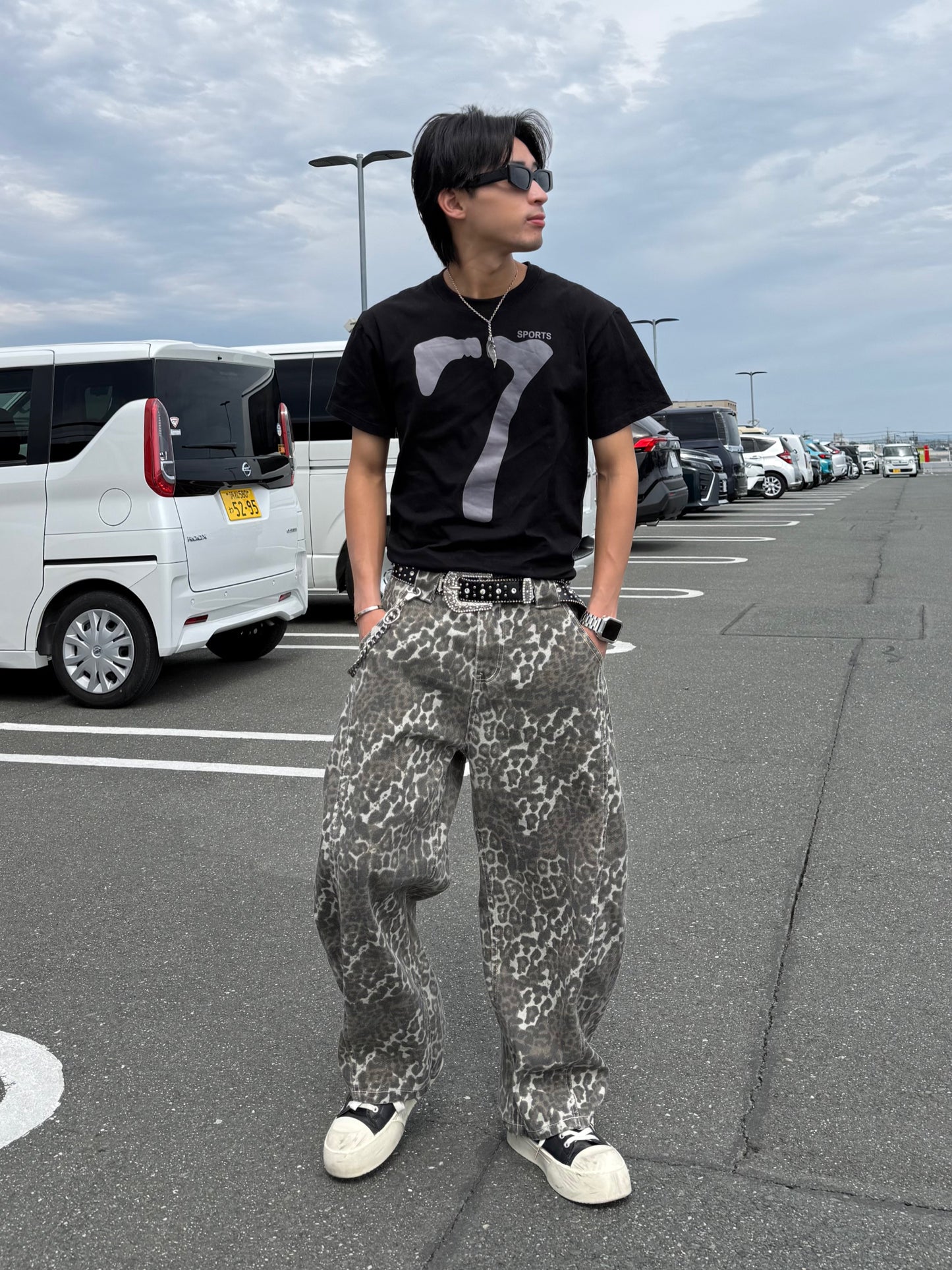 レオパードデニムパンツ DPB90181