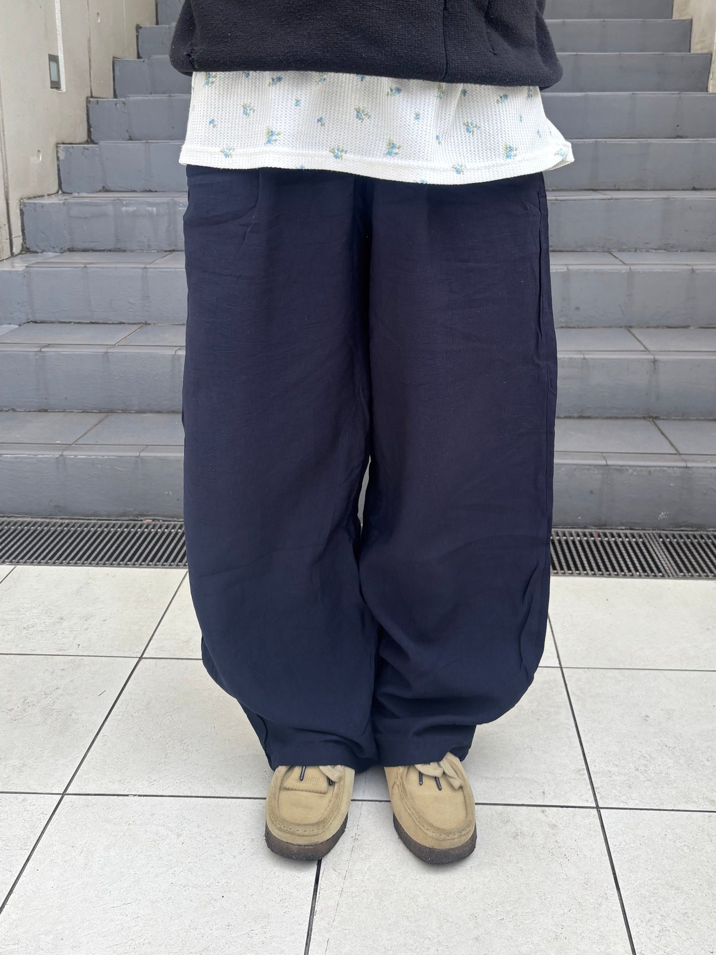 リネンソフトワイドパンツ DPC04031