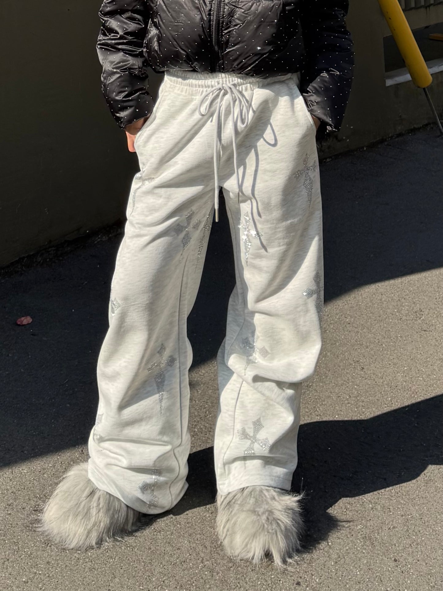 クロスラメスウェットパンツ DPB86167