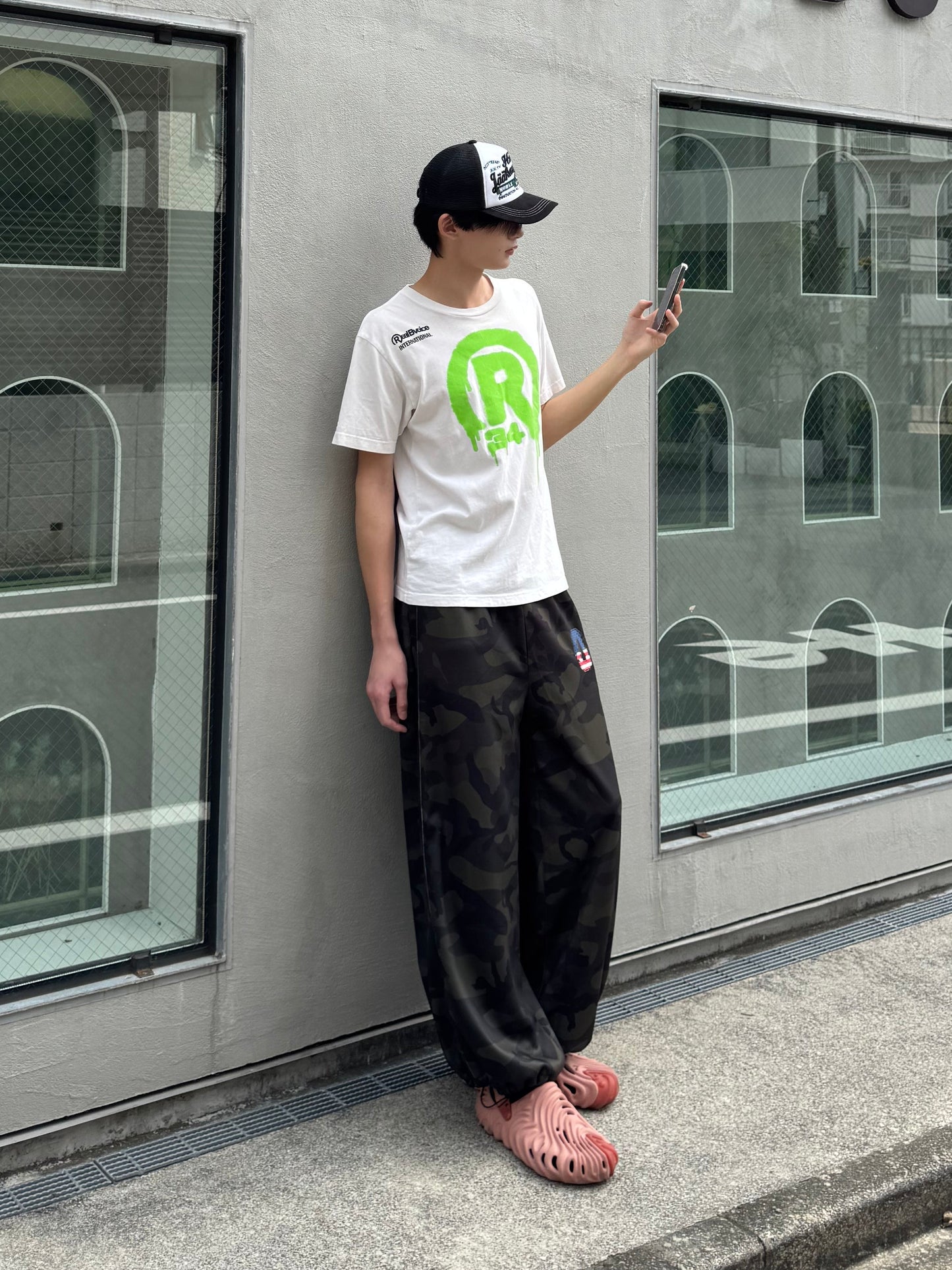 カモフラワイドスウェットパンツ DPC05008