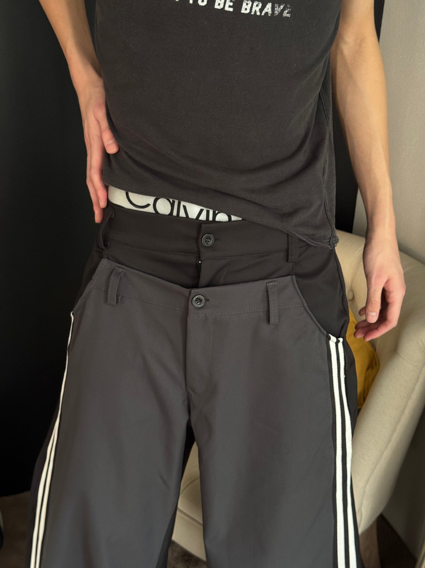 サイドラインウエストレイヤードパンツ DPC05005