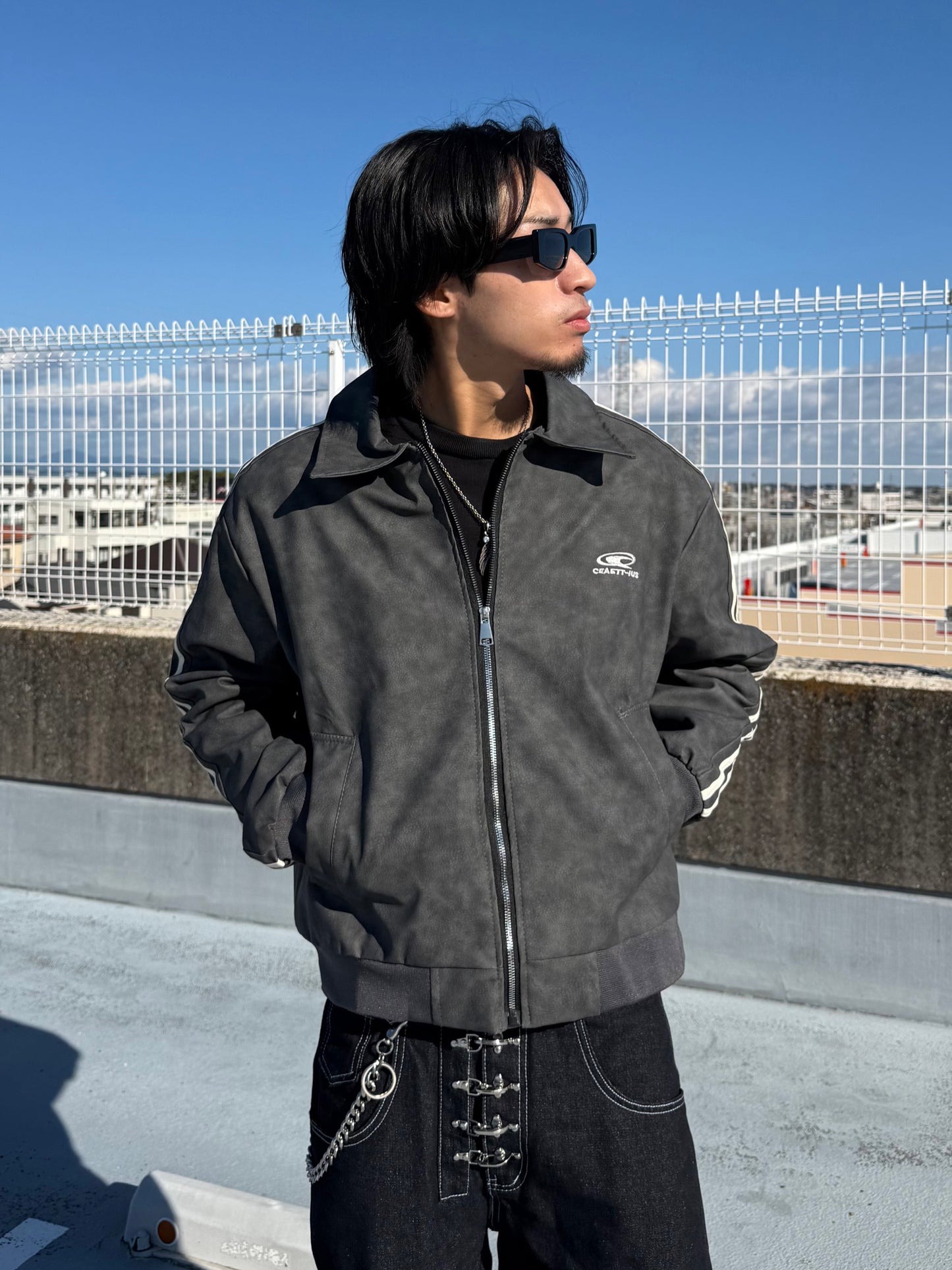 ワンポイントラインジャケット DPB90092