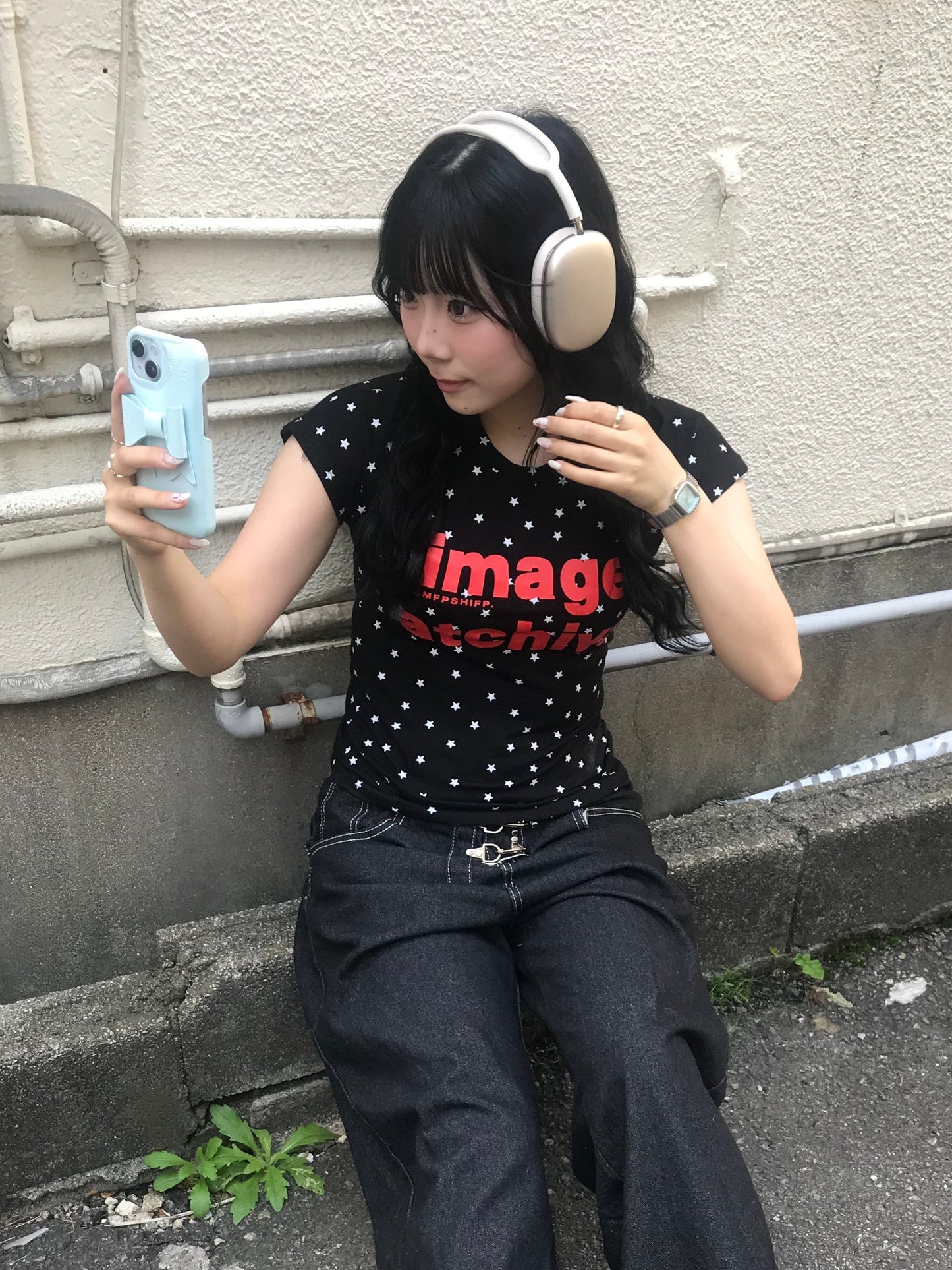 ブラックスターフィットTシャツ DPB89249