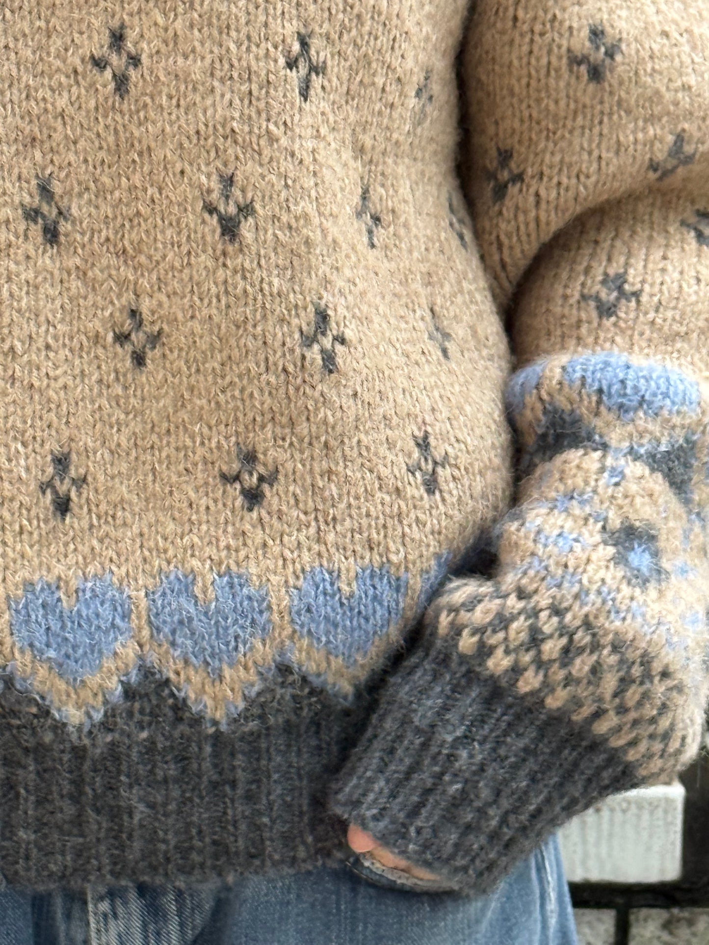 ラウンドネックスクリーンセーター DPA43710