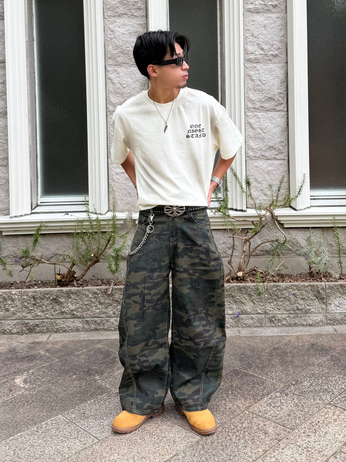 【即納】カモフラカーブシルエットパンツ DPB90226S