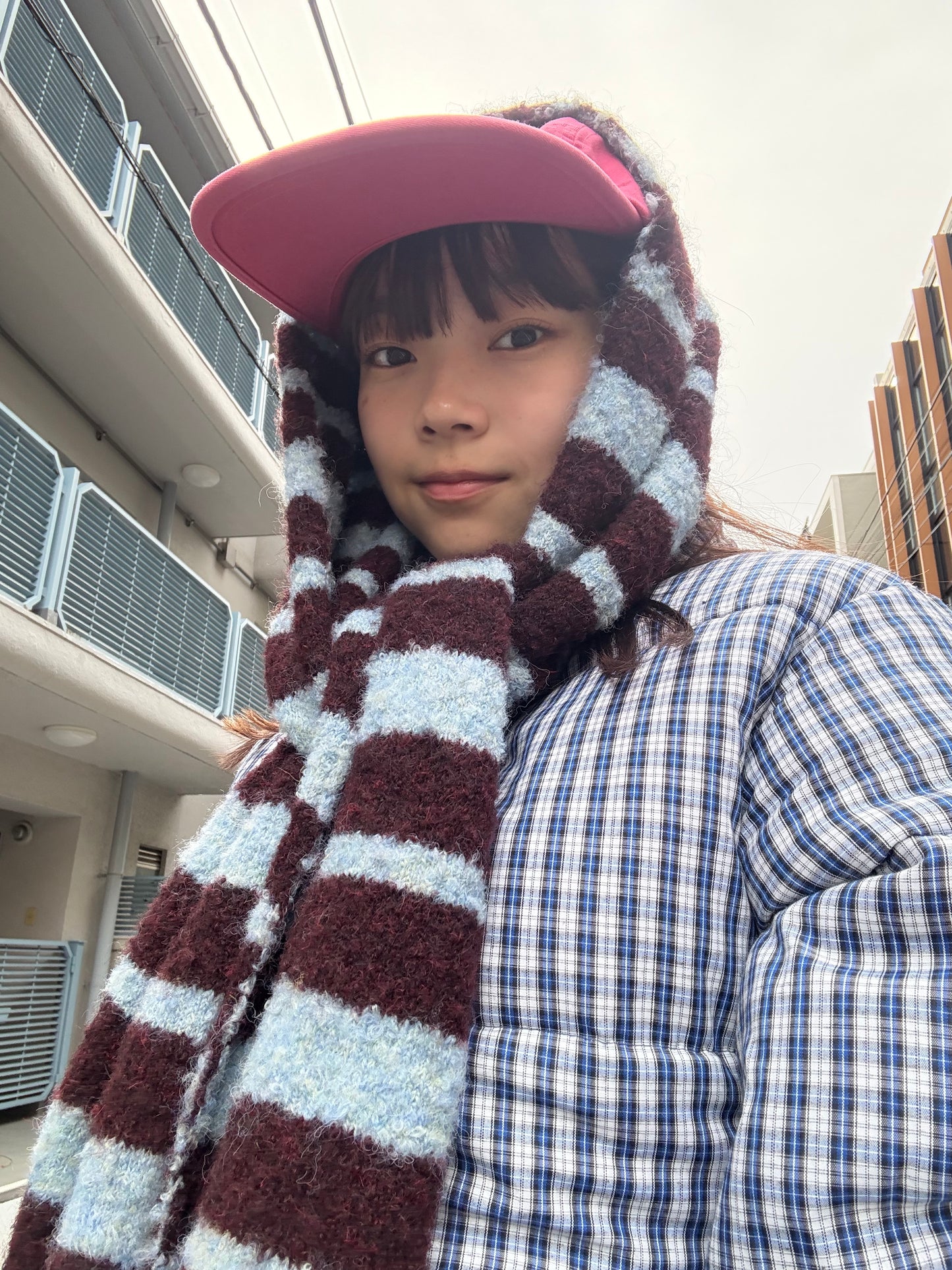 バイカラーボーダーマフラー DPB91062