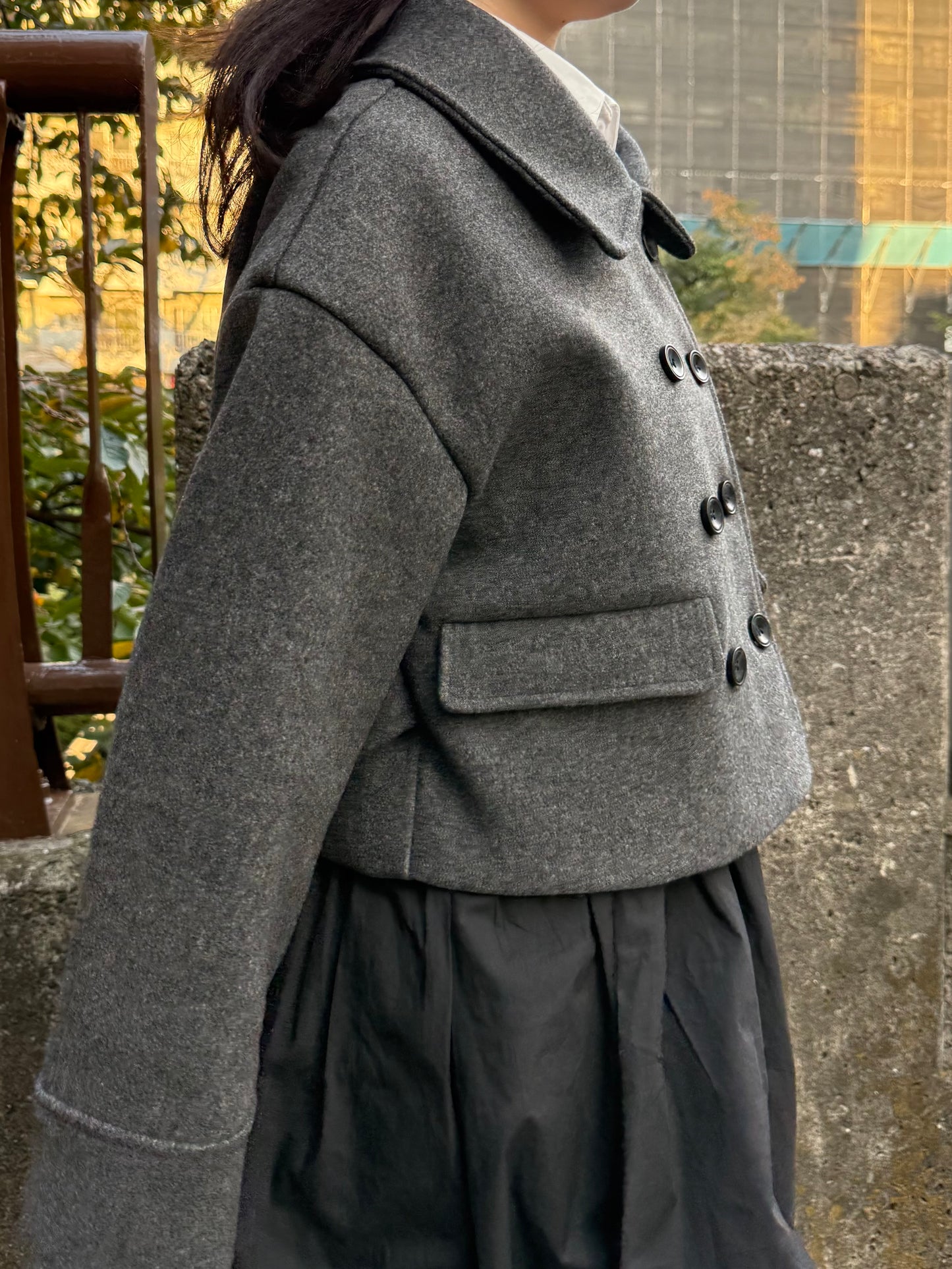 ダブルラストショートコート DPA43703