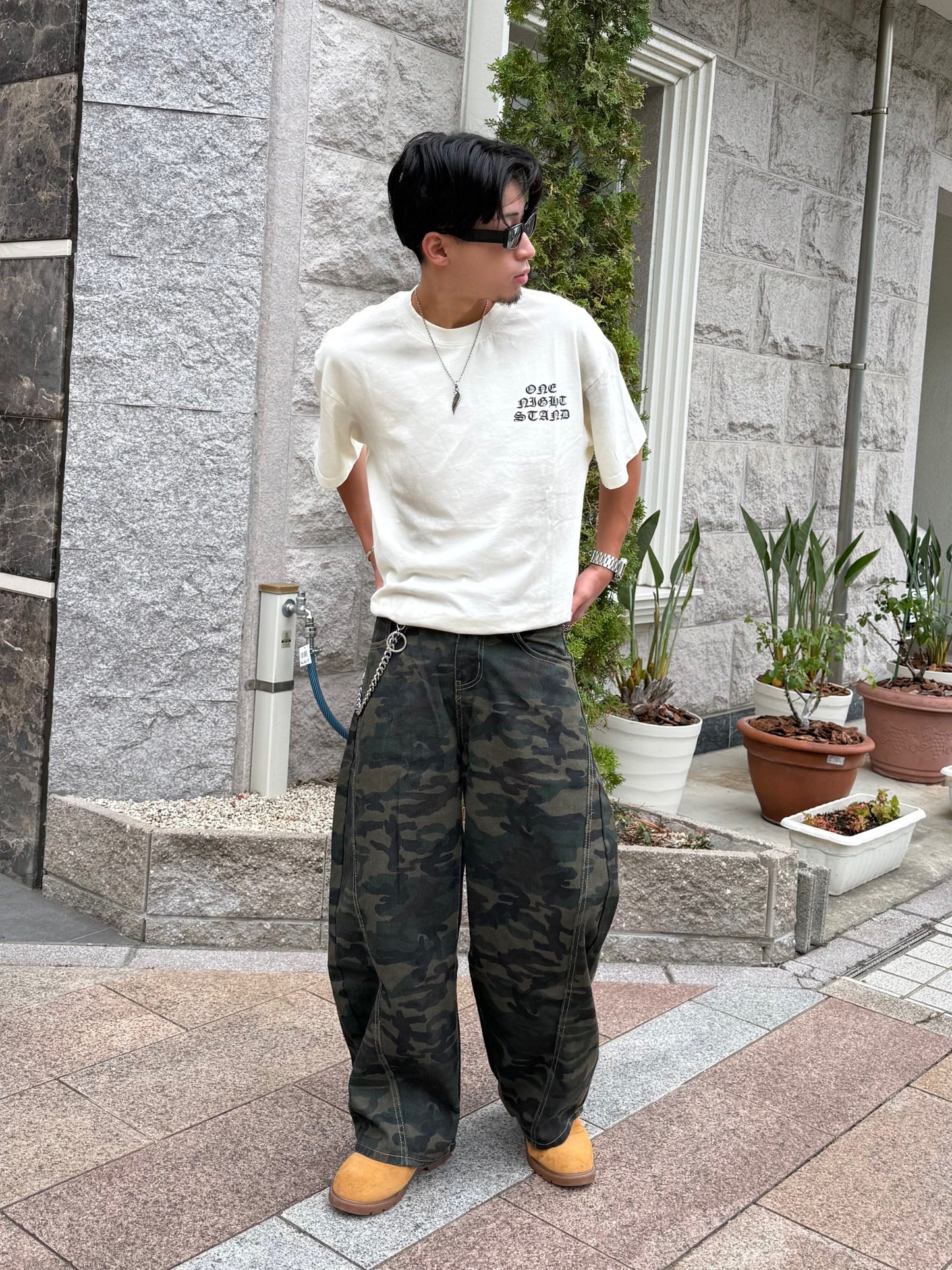 【即納】カモフラカーブシルエットパンツ DPB90226S
