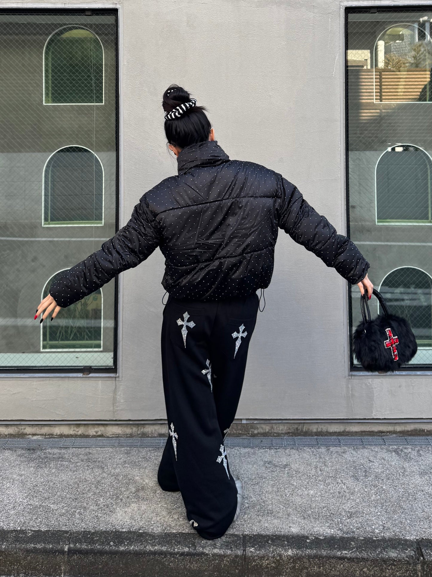 クロスラメスウェットパンツ DPB86167