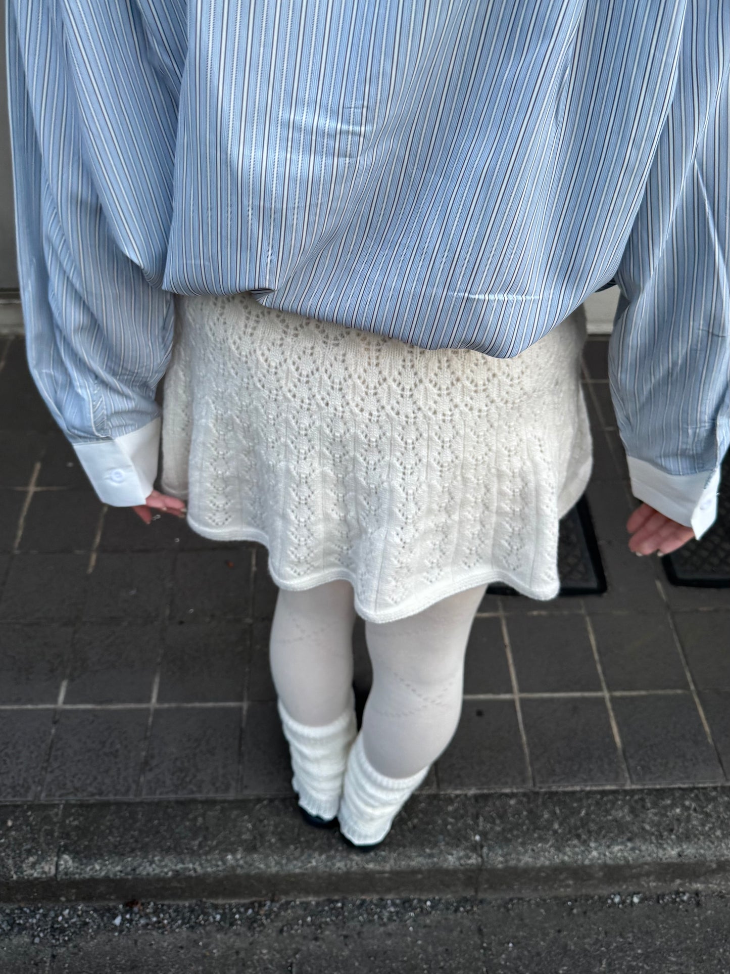 レースニットミニスカート DPC03022