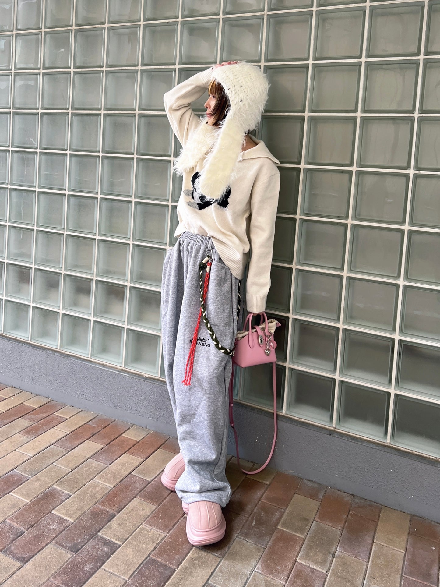 ロングイヤーデザインニット帽 DPB79218