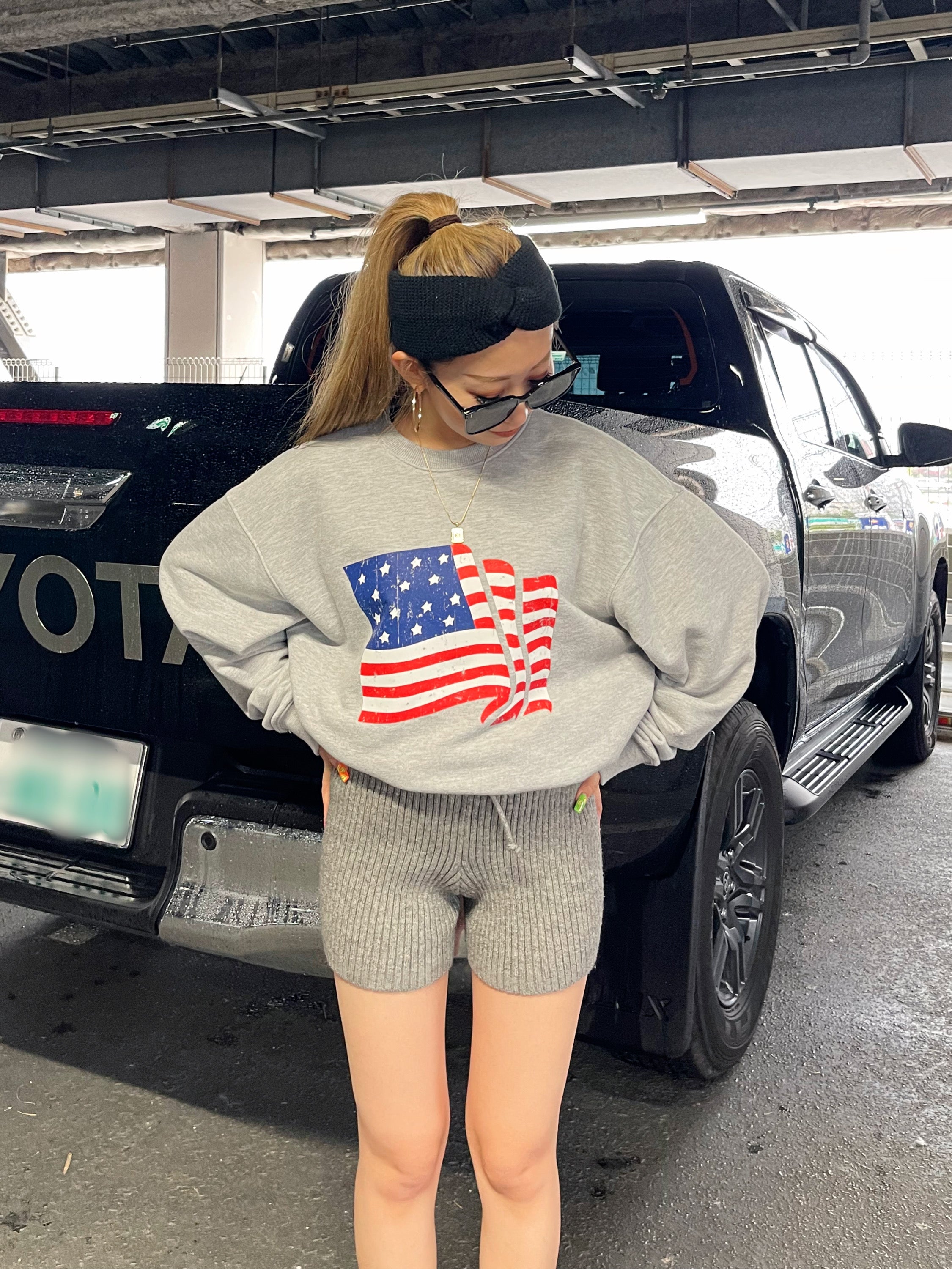 GRL - ニットショートパンツ グレー Lサイズの通販 by てん