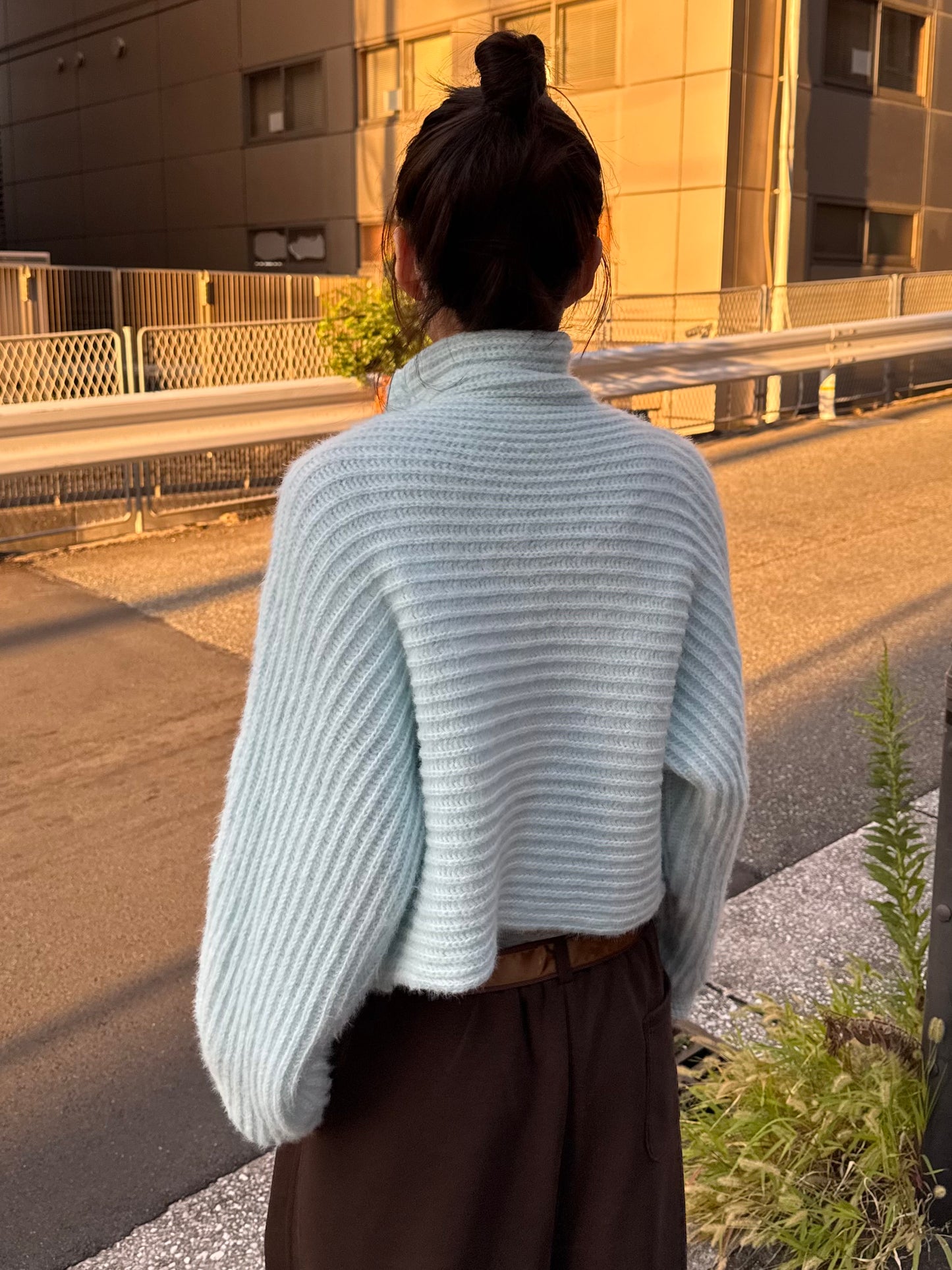 ハイネックフロントボタンニット DPB85398