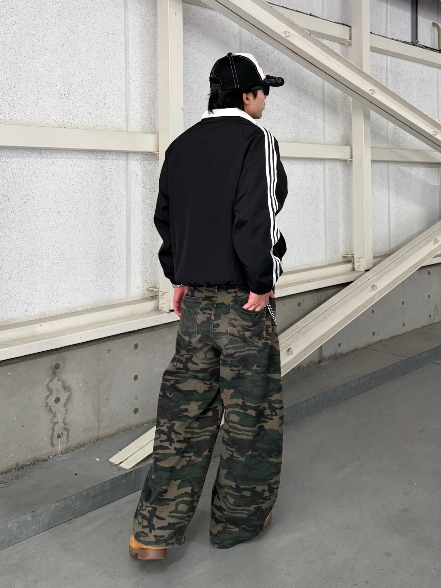 カモフラワイドデニムパンツ DPB90085