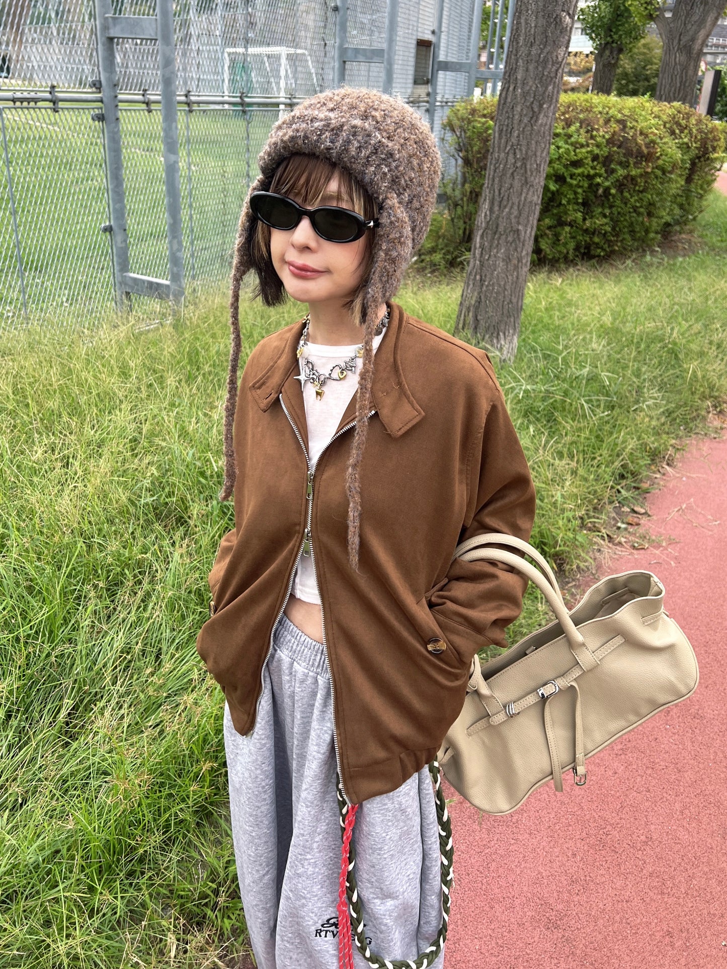 スウェードライクブルゾン DPB79212