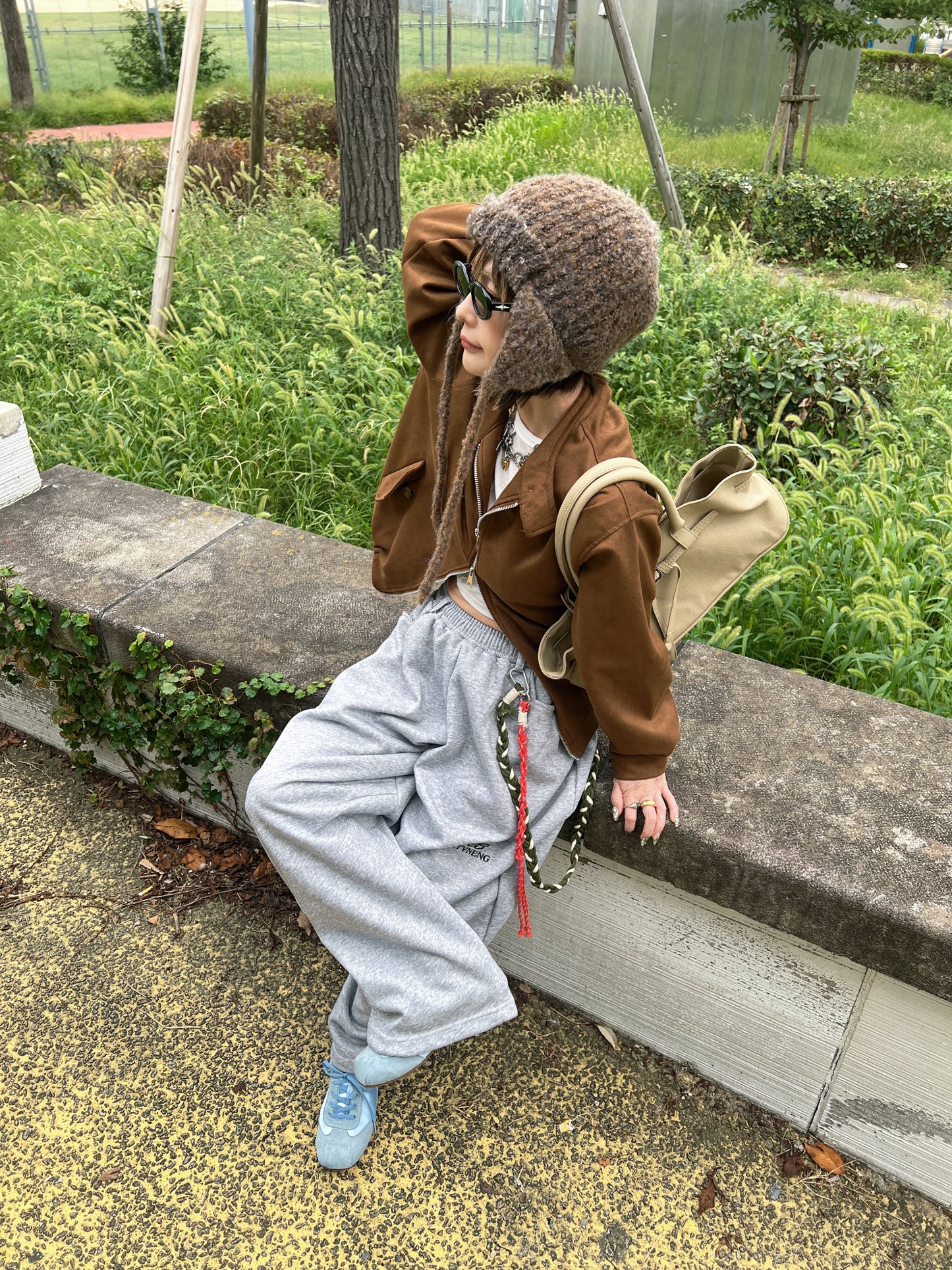 バルーンシルエットルーズスウェットパンツ DPB79215