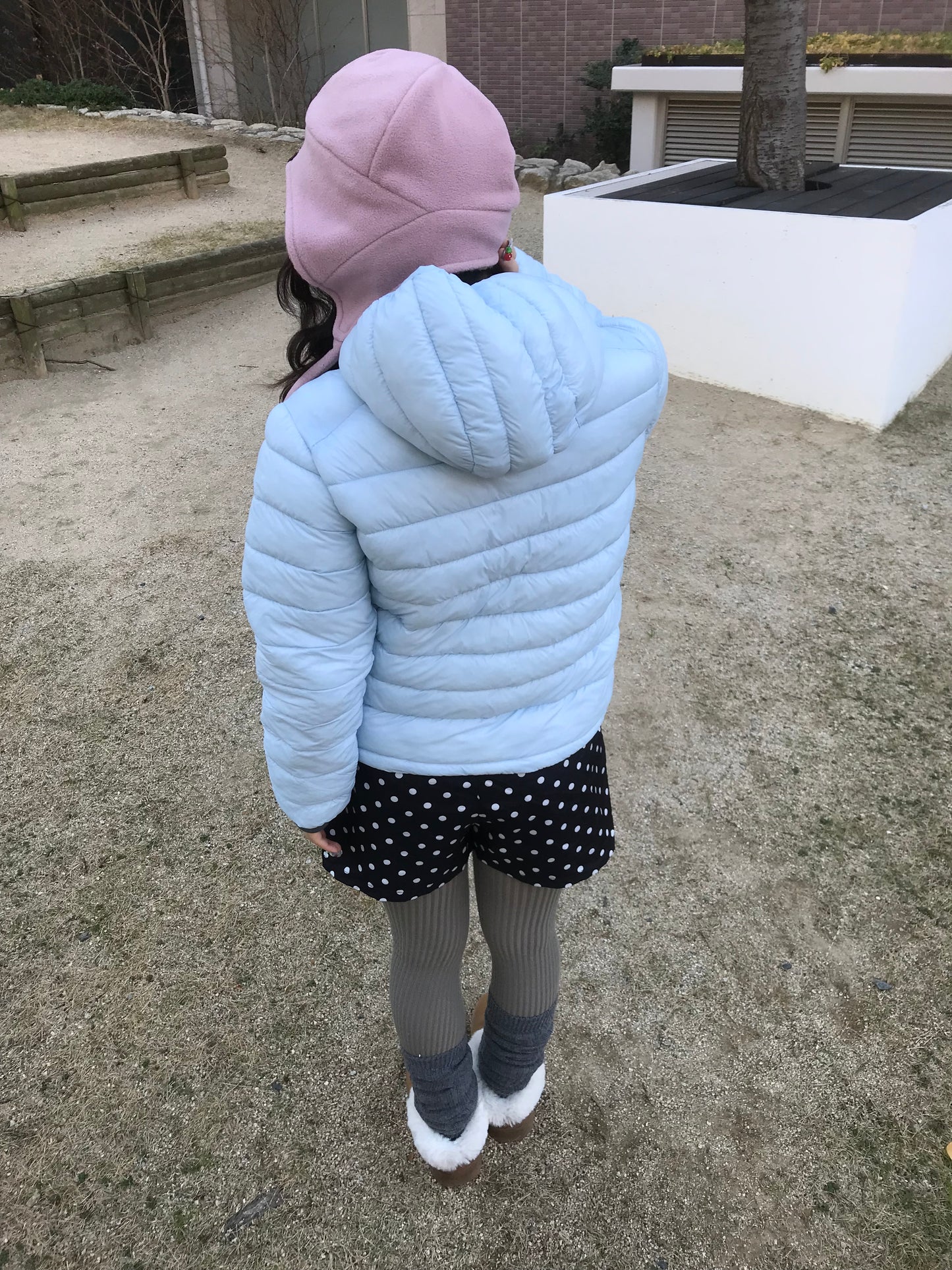 リバーシブルチェックフリースハット DPB89154