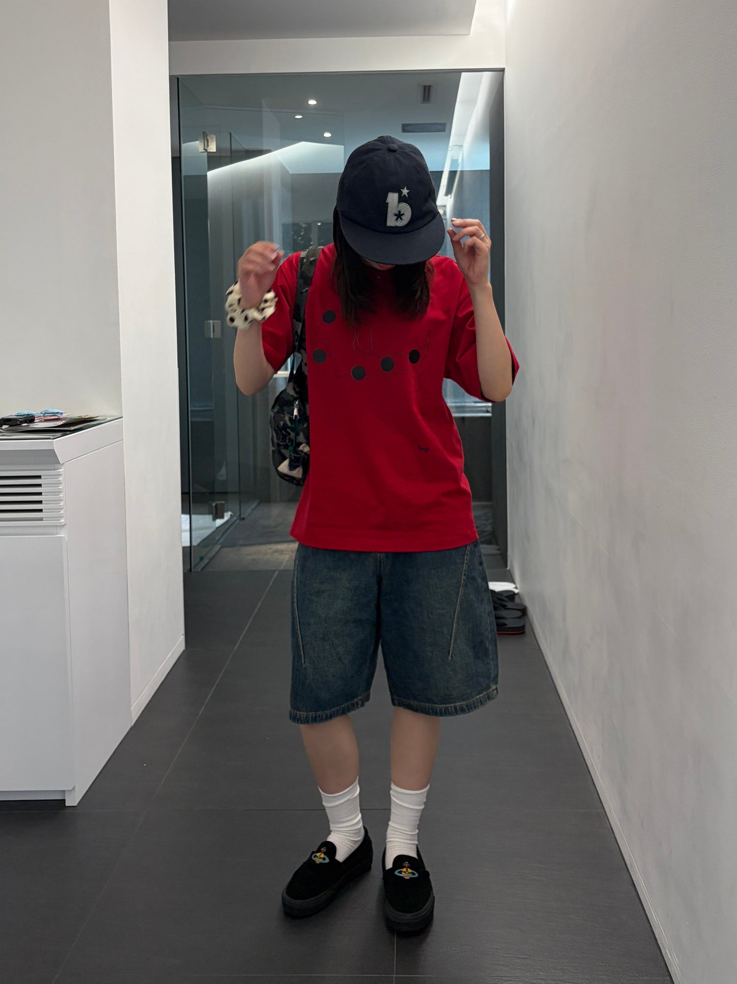 カーブデニムハーフパンツ DPB99124