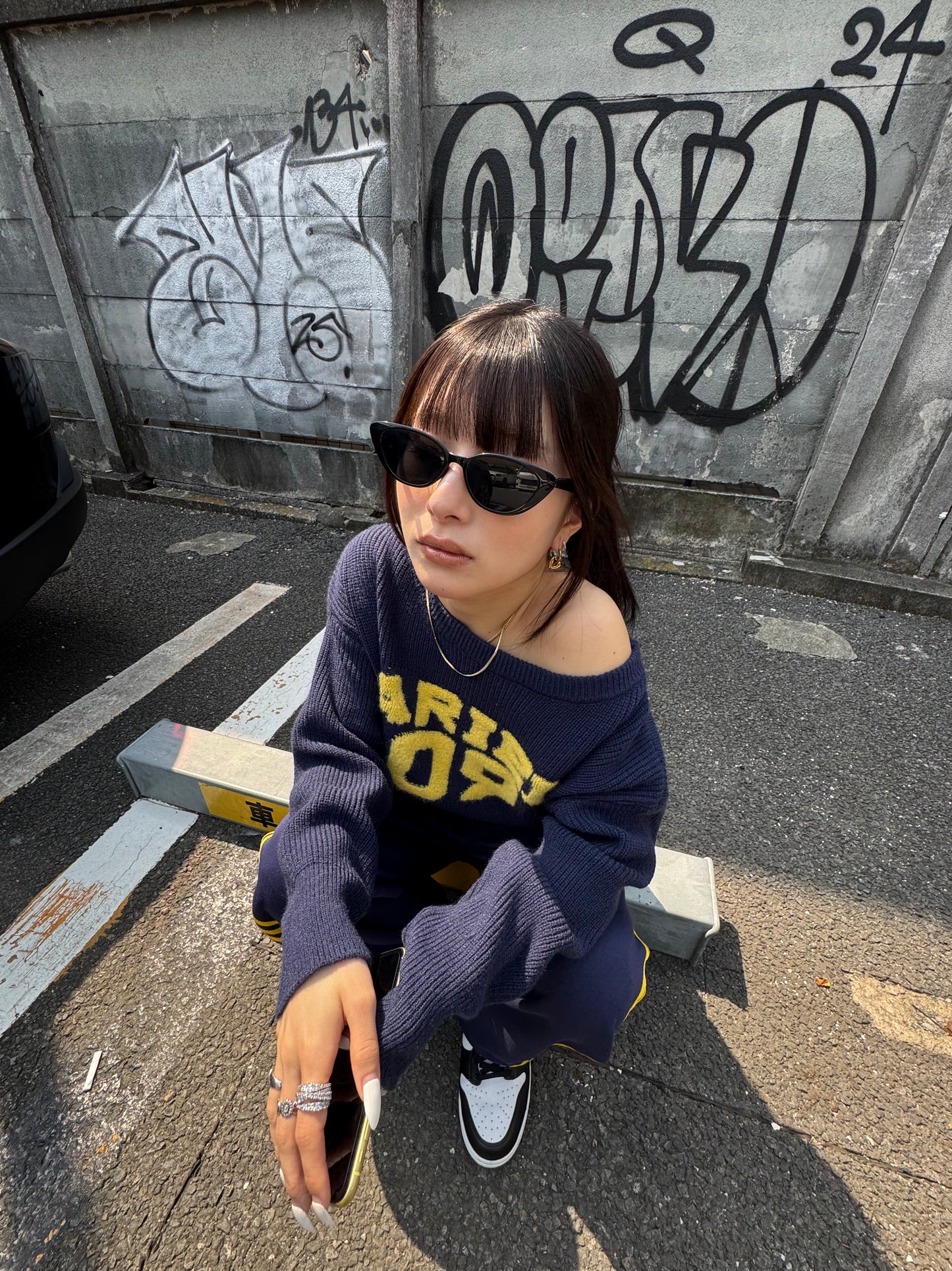 ロゴワンショルニット DPB86023