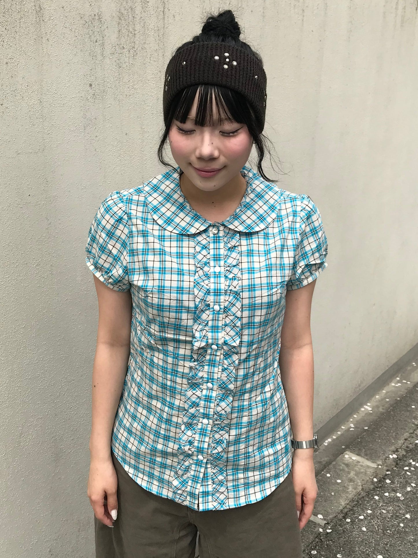 スカイブルーチェックシャツ DPB89244