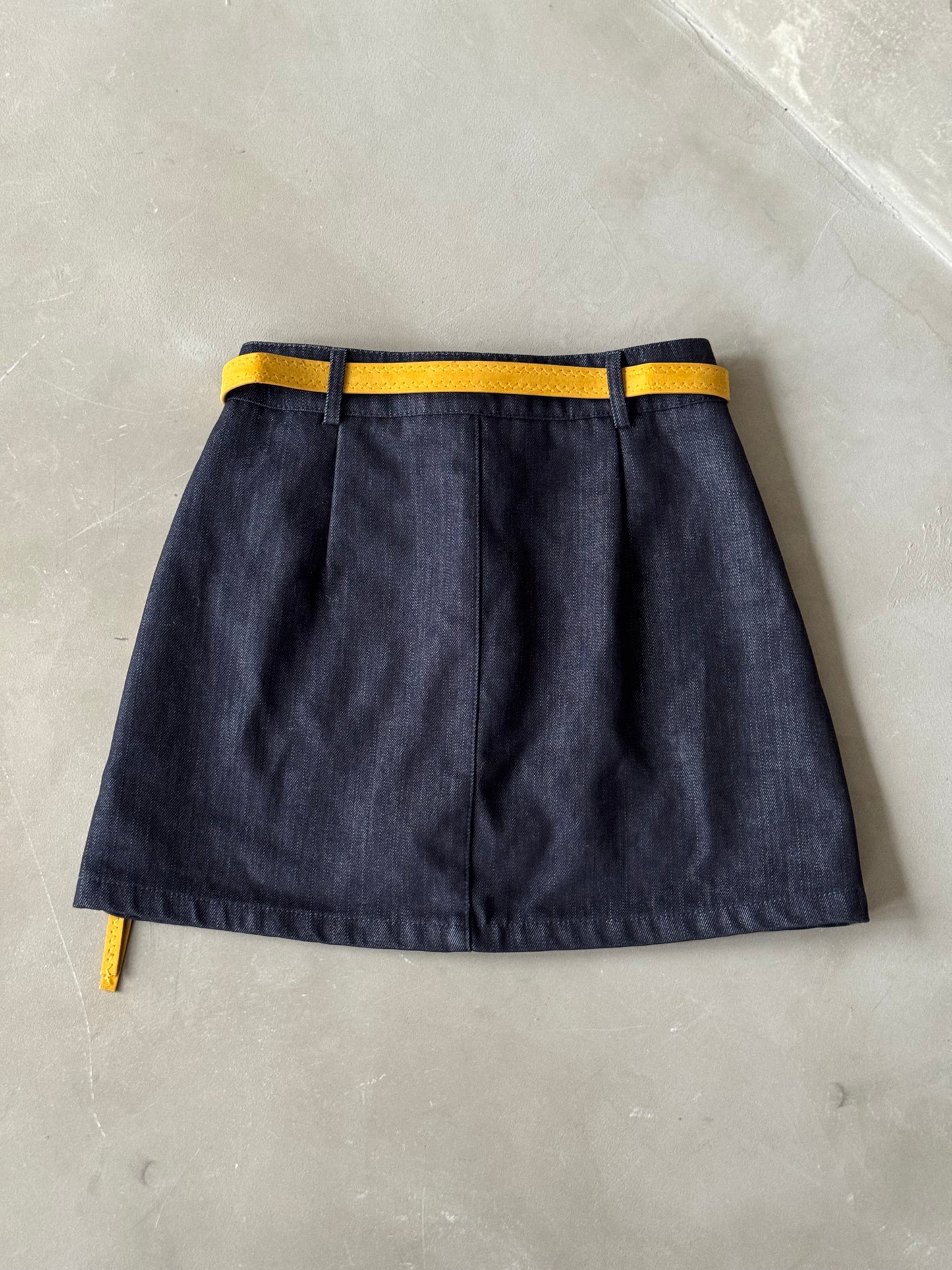 ベルト付きデニムライクミニスカート DPB91107