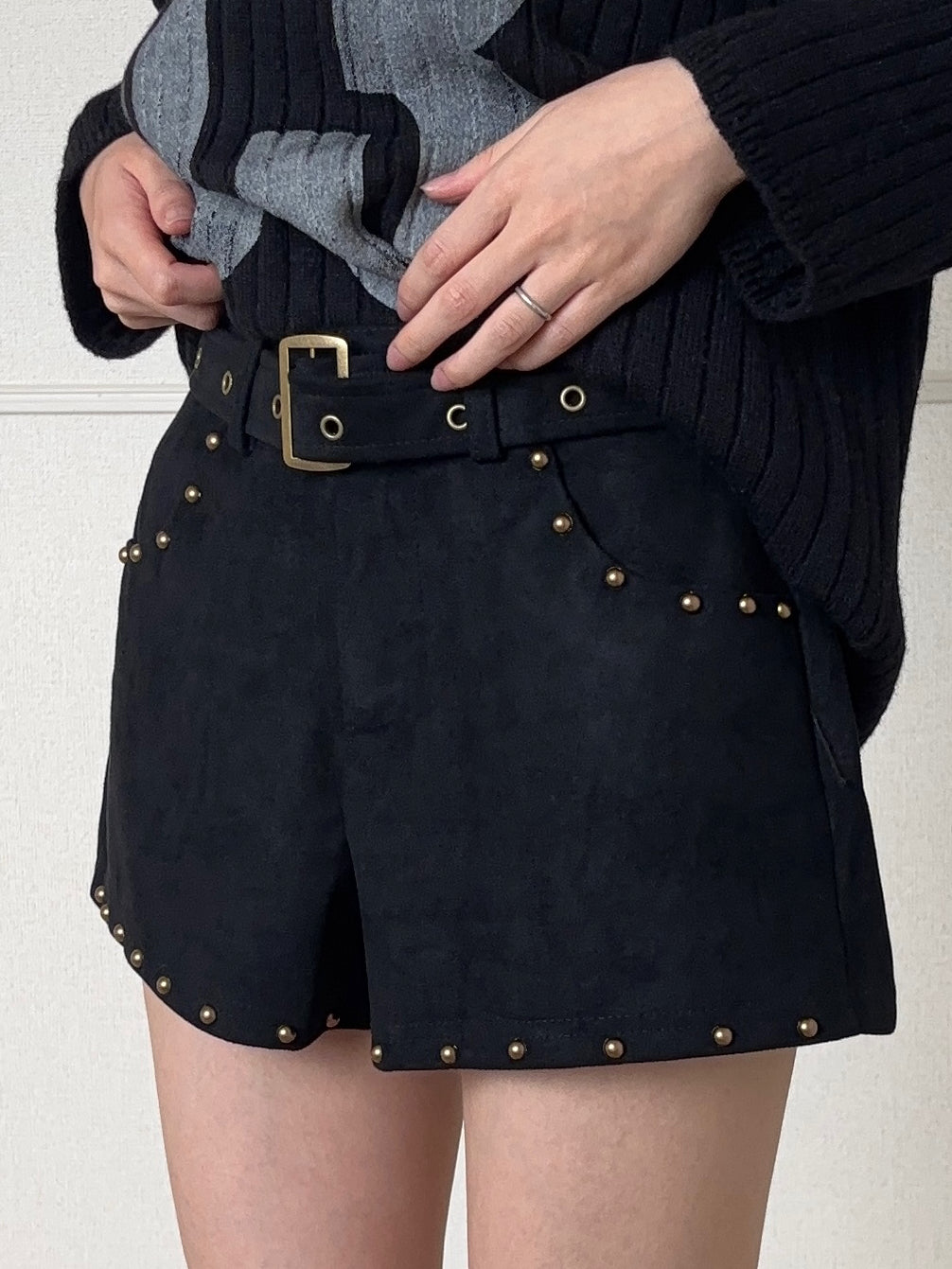 ベルト付きショートパンツ DPB88173