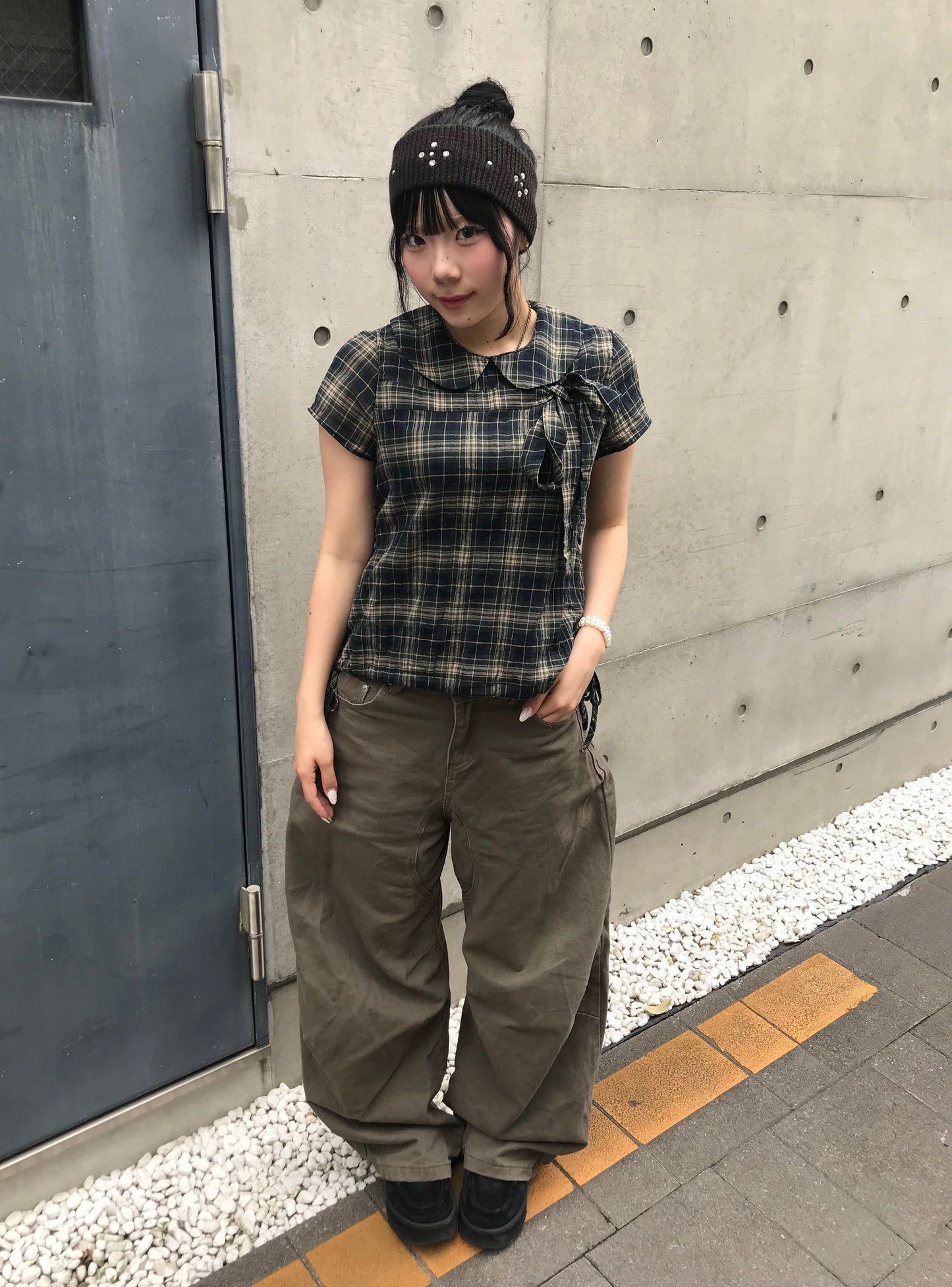 サマーチェックシャツトップス DPB89259
