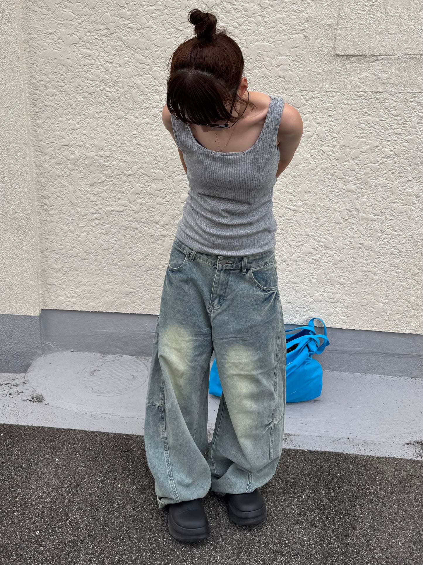 ウォッシュバルーンデニムパンツ DPB85274
