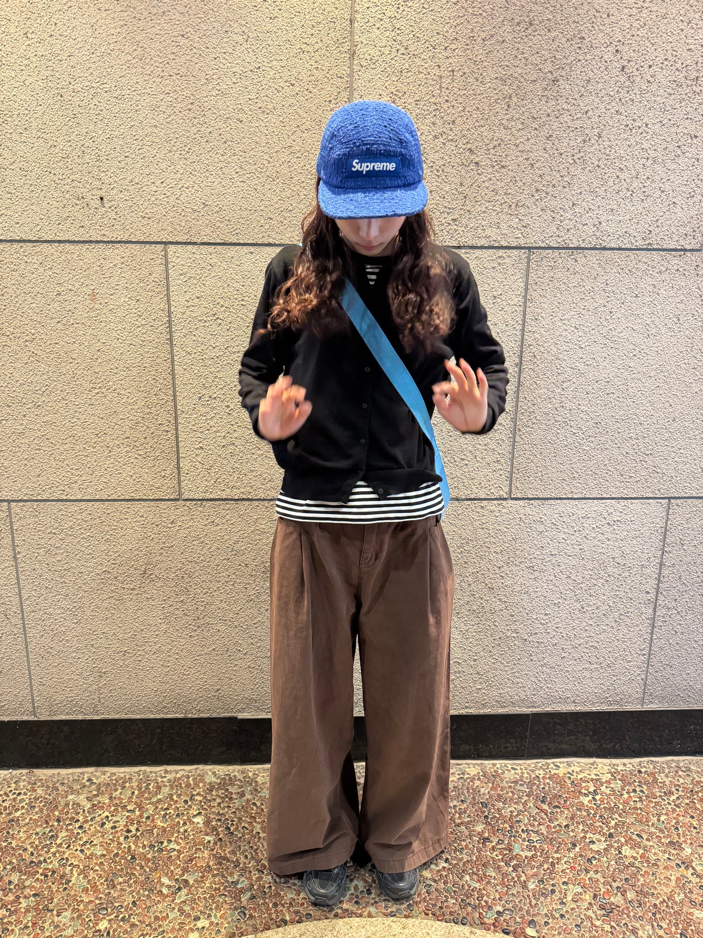 ブラウンワイドパンツ DPC07032