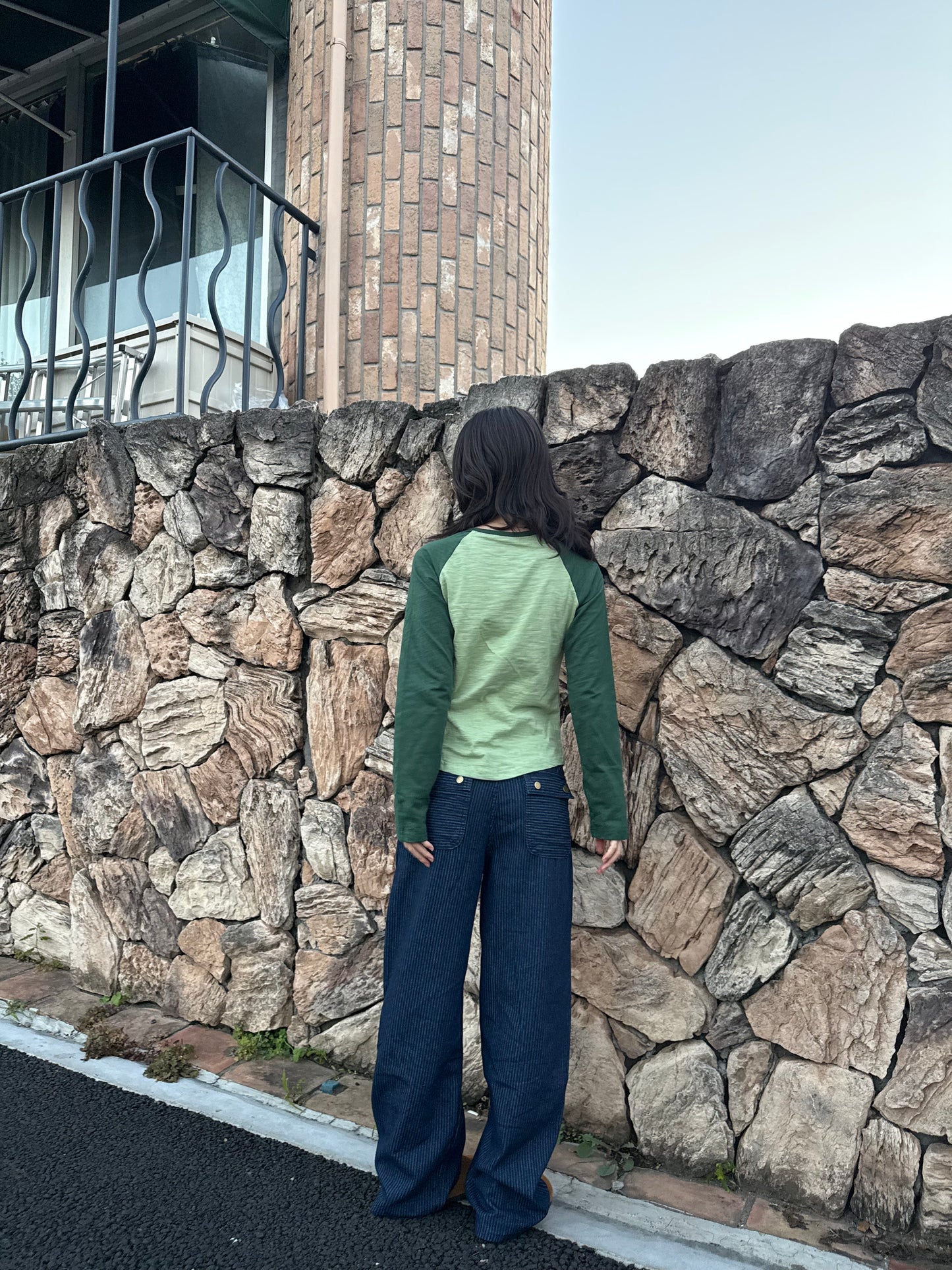 ストライプレトロデニムパンツ DPA43679