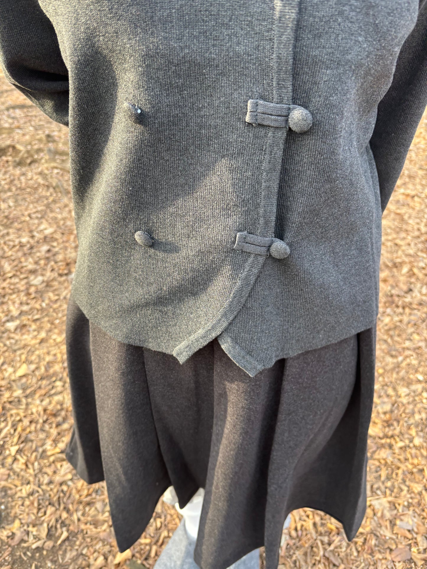 襟付きボタンニットトップス DPC04021