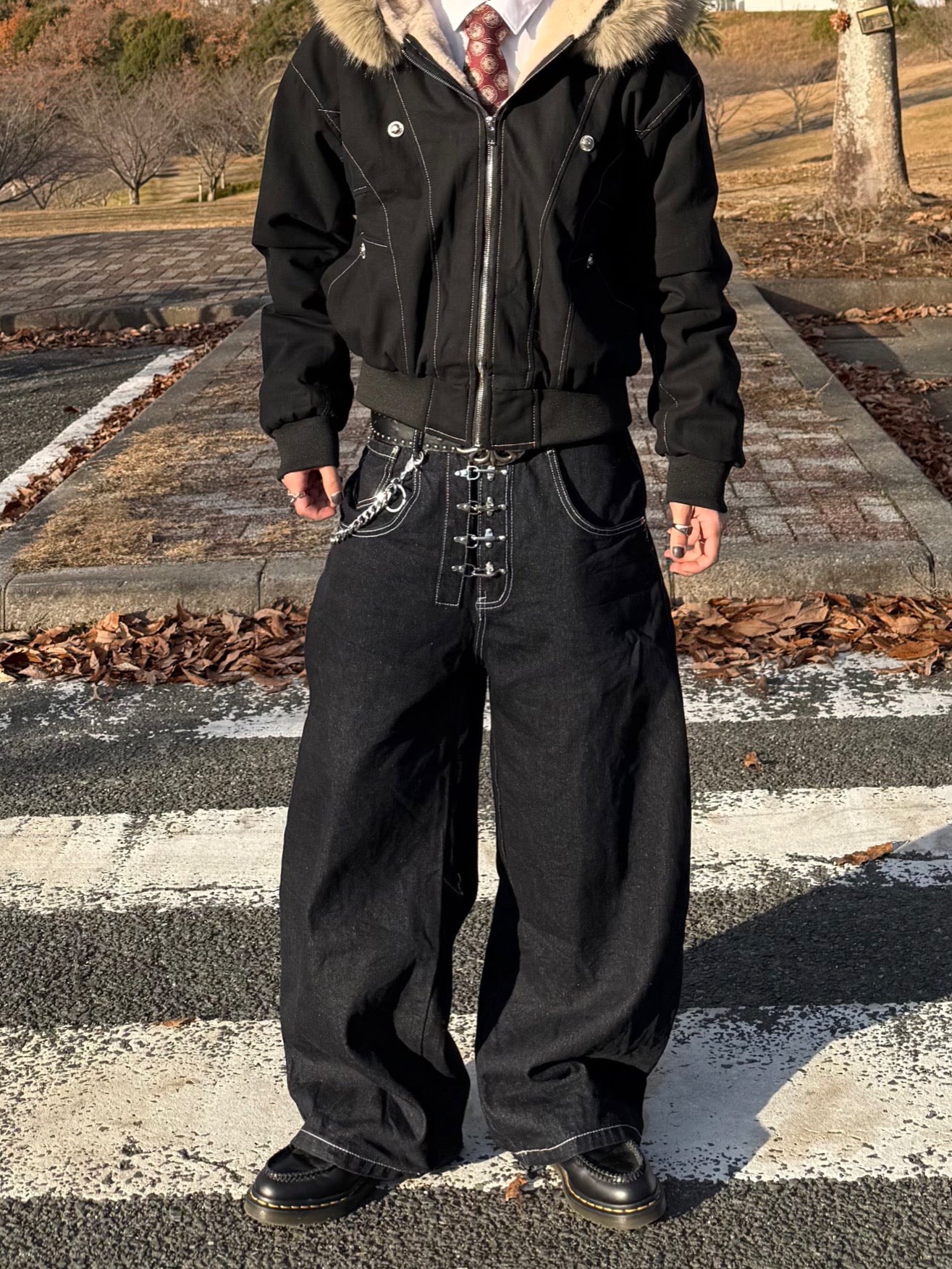 フロントデザインデニムパンツ DPB90108